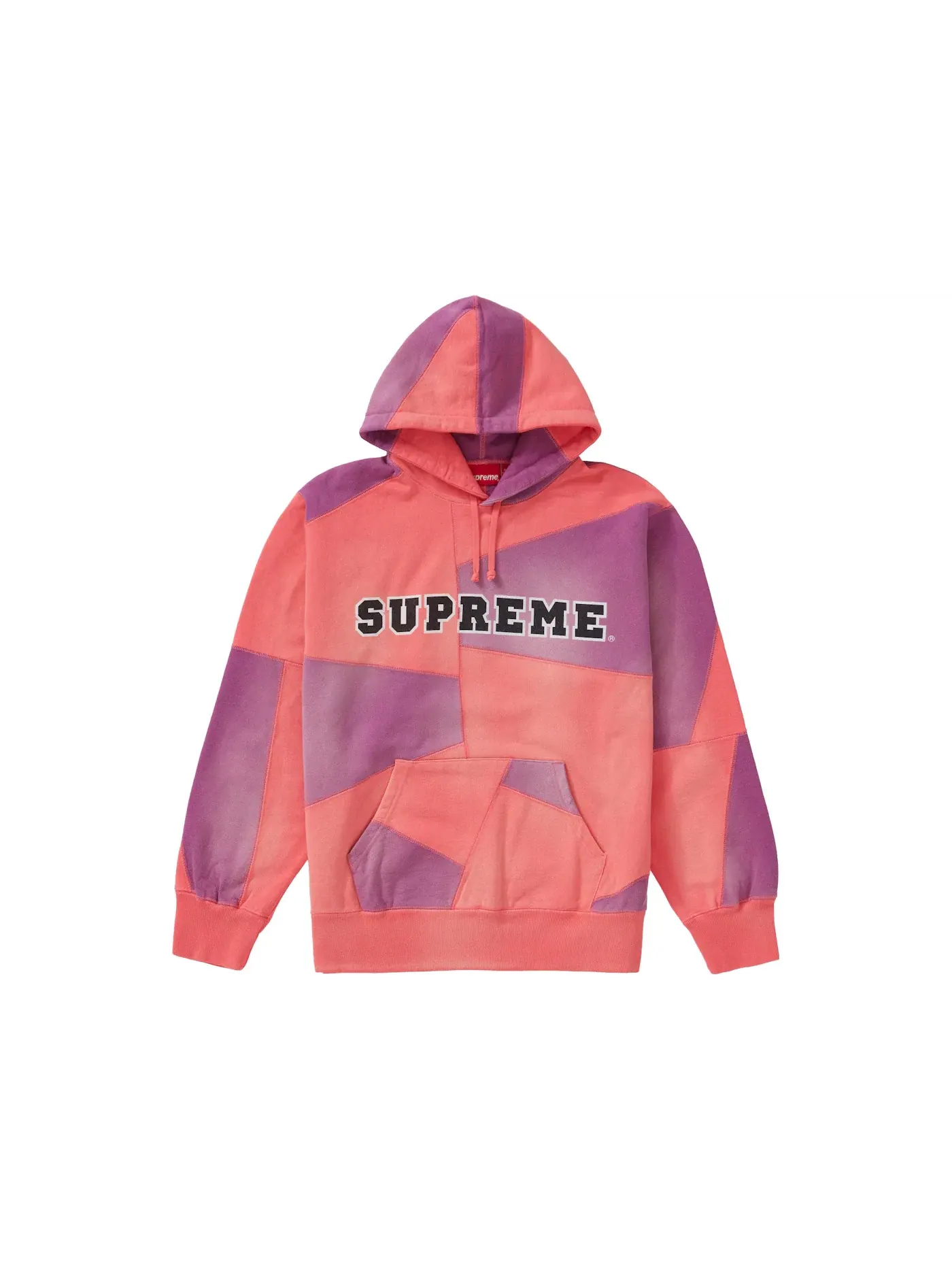 Мужское худи с капюшоном с принтом Supreme Hooded Sweatshirt — изображение 1 из 1, оранжевый