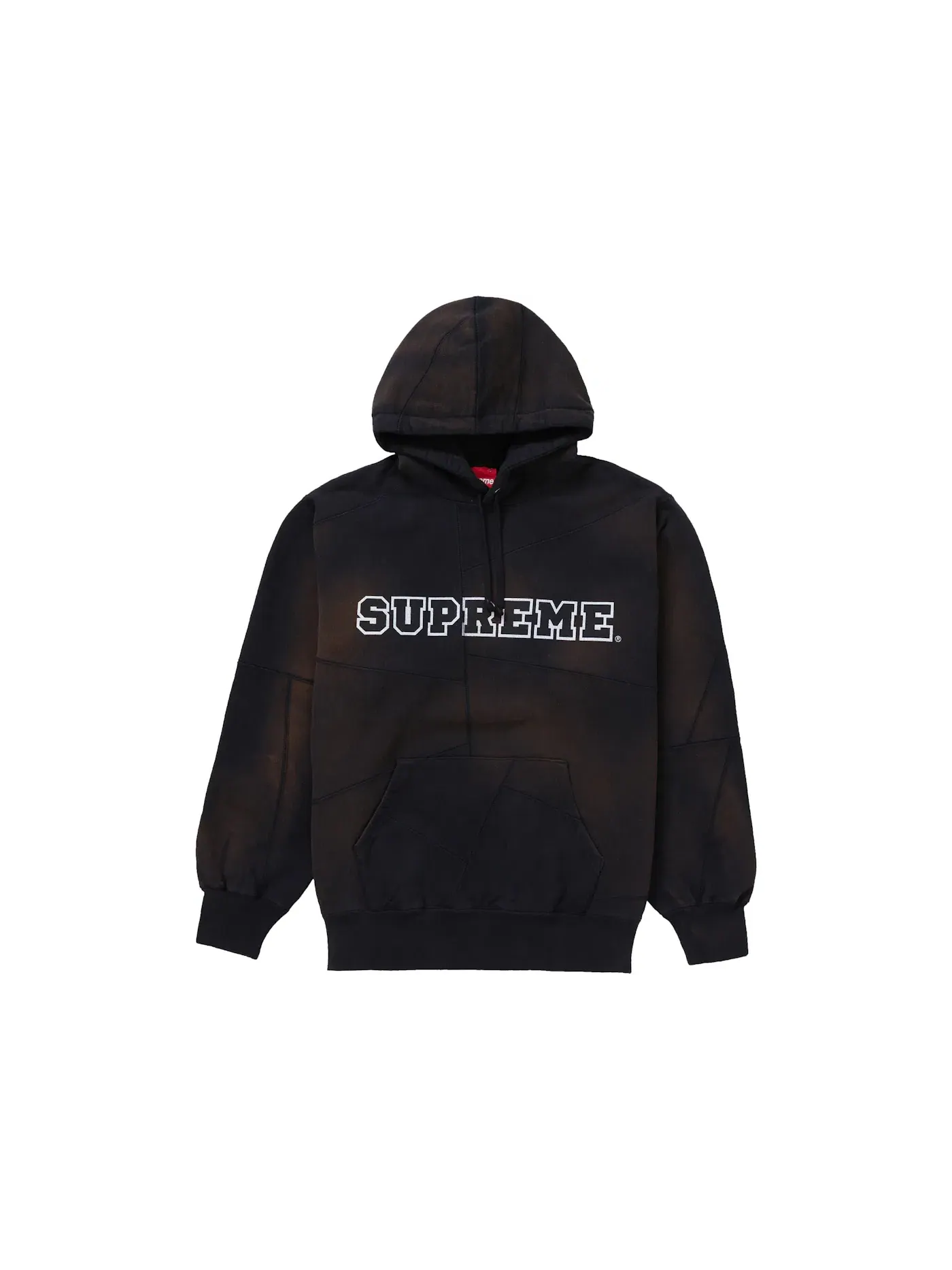 Мужской худи с принтом Supreme Hooded Sweatshirt — изображение 1 из 1, черный