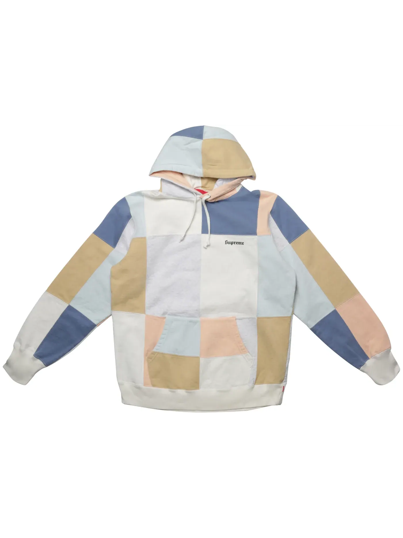 Мужской худи с патч-принтом Supreme Hoodie — изображение 1 из 1, белый