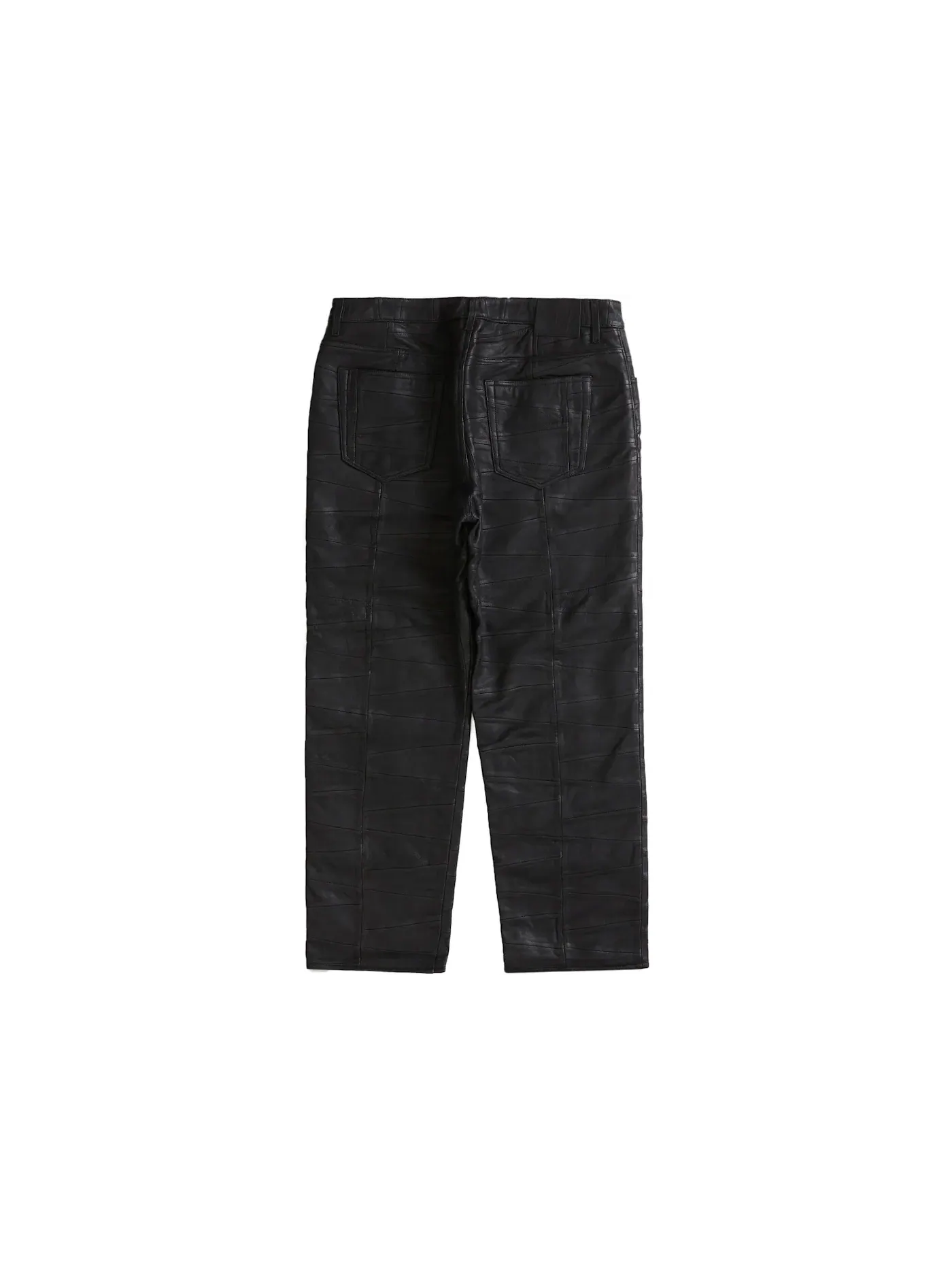 Мужские джинсы с патчворк из кожи Supreme Jean — изображение 2 из 2, черный