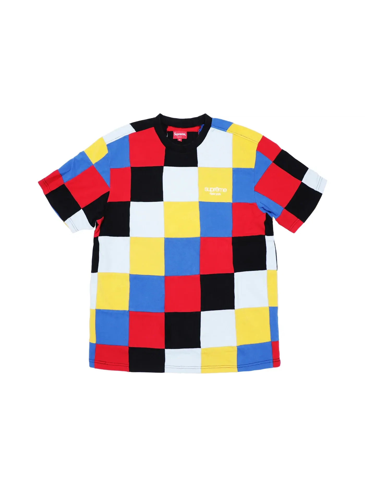 Мужская футболка с принтом Tee Supreme — изображение 1 из 1, красный/желтый/синий