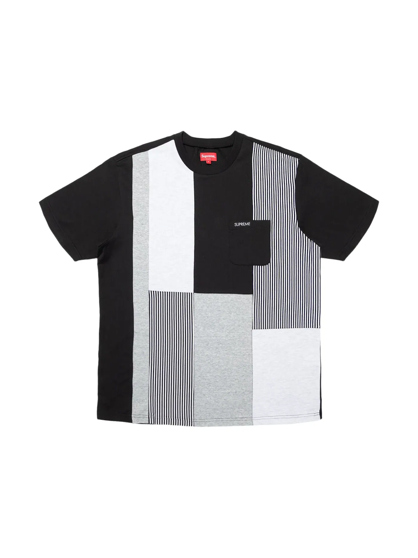 Мужская футболка с накладным карманом Supreme Pocket Tee — изображение 1 из 1, черный