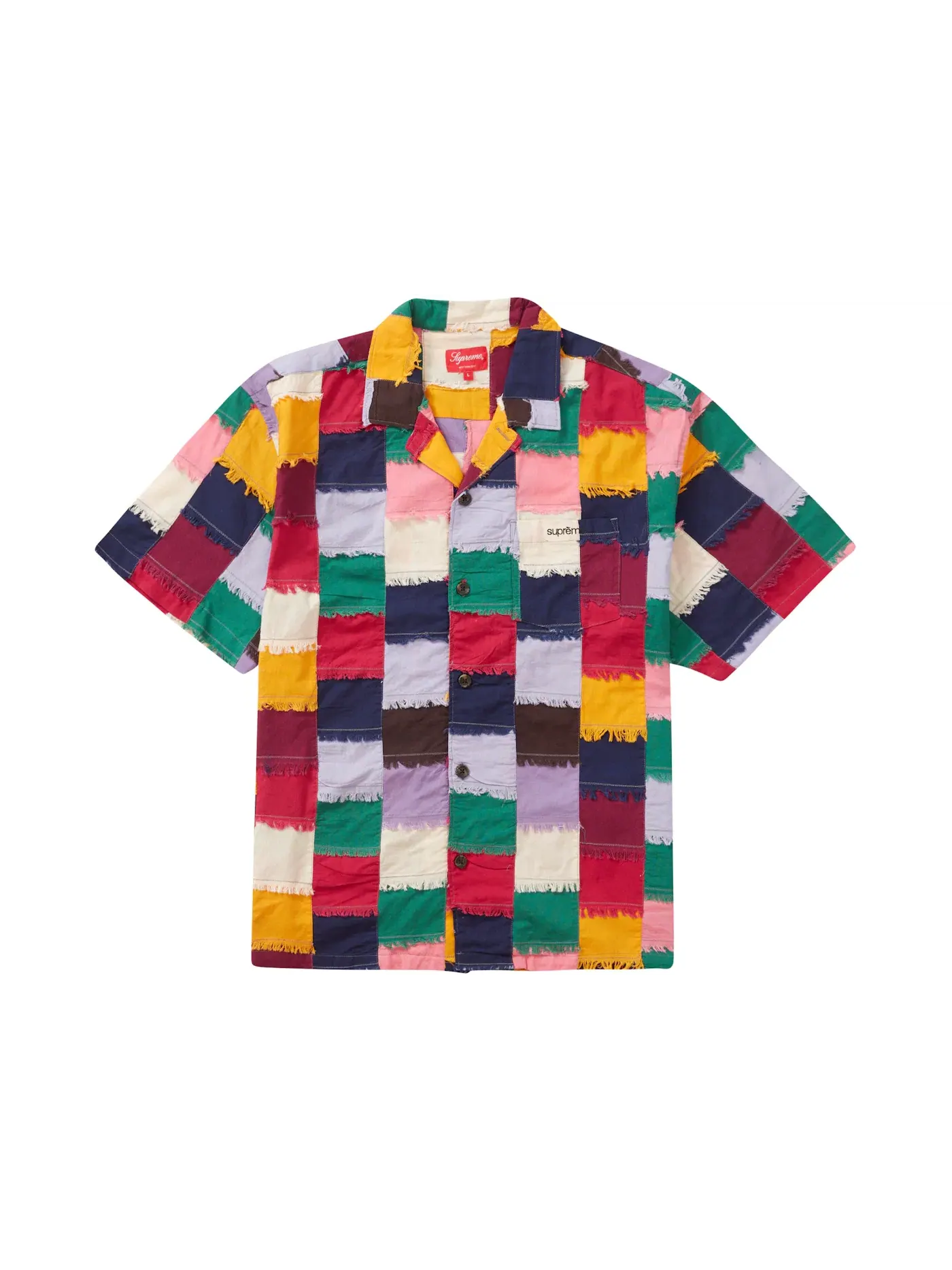 Мужская рубашка с коротким рукавом Patchwork Supreme — изображение 1 из 2, мульти