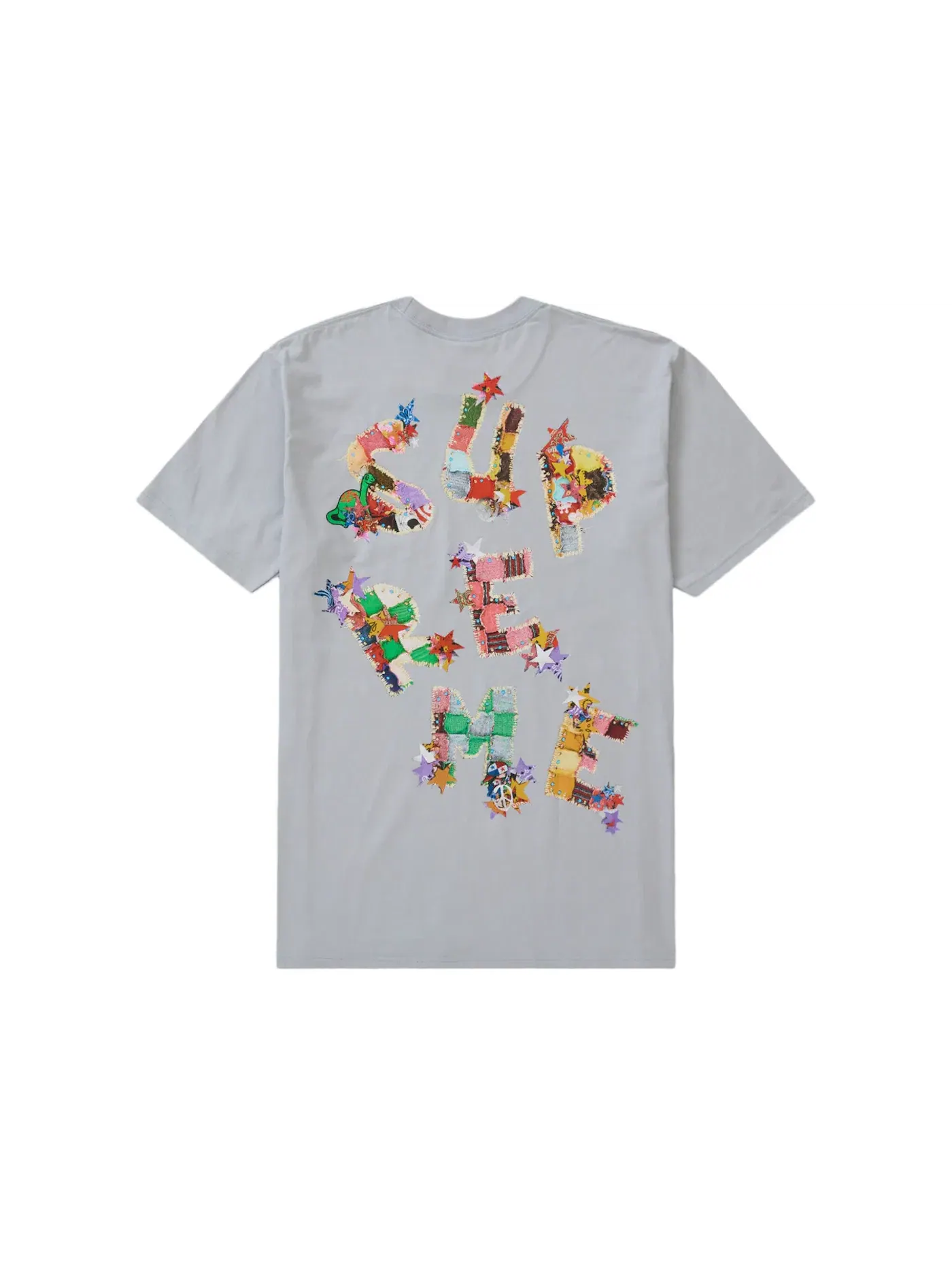 Мужская футболка с пэчворком Supreme Tee — изображение 2 из 2, цементный
