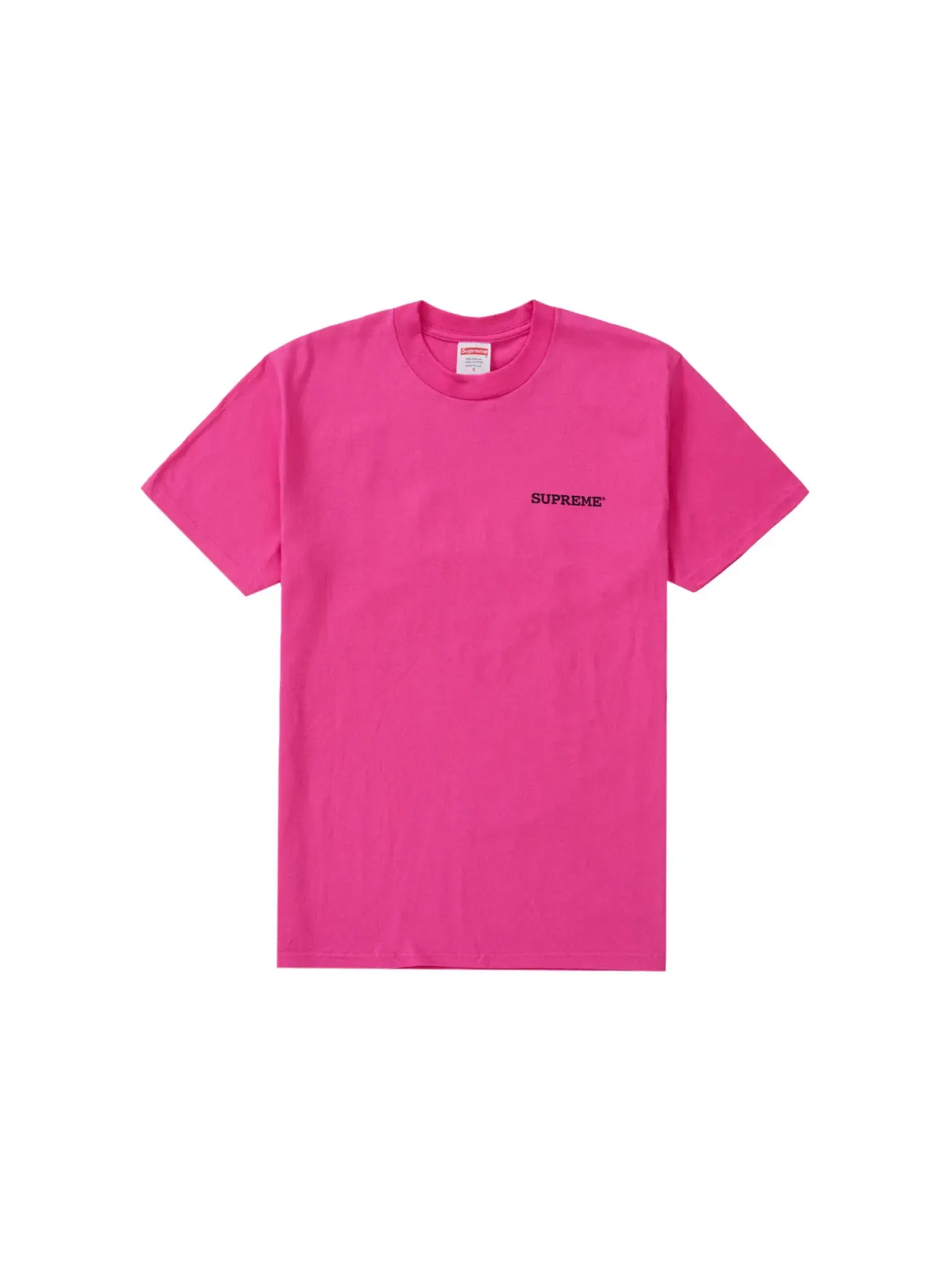 Мужская футболка с пэчворк-принтом Supreme Tee — изображение 1 из 2, фуксия