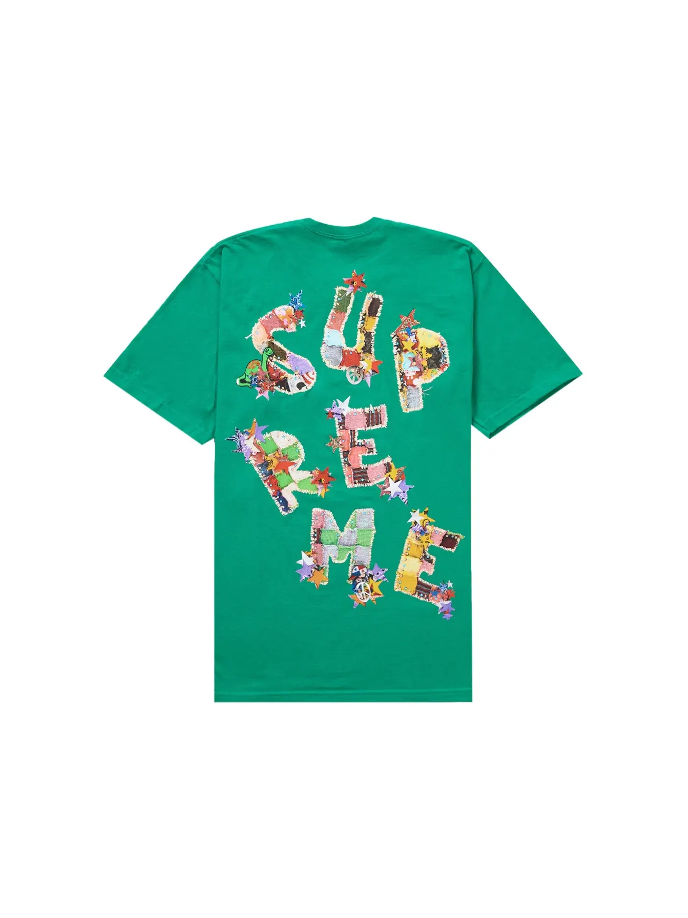 Мужская футболка с принтом Supreme Tee — изображение 2 из 2, зеленый