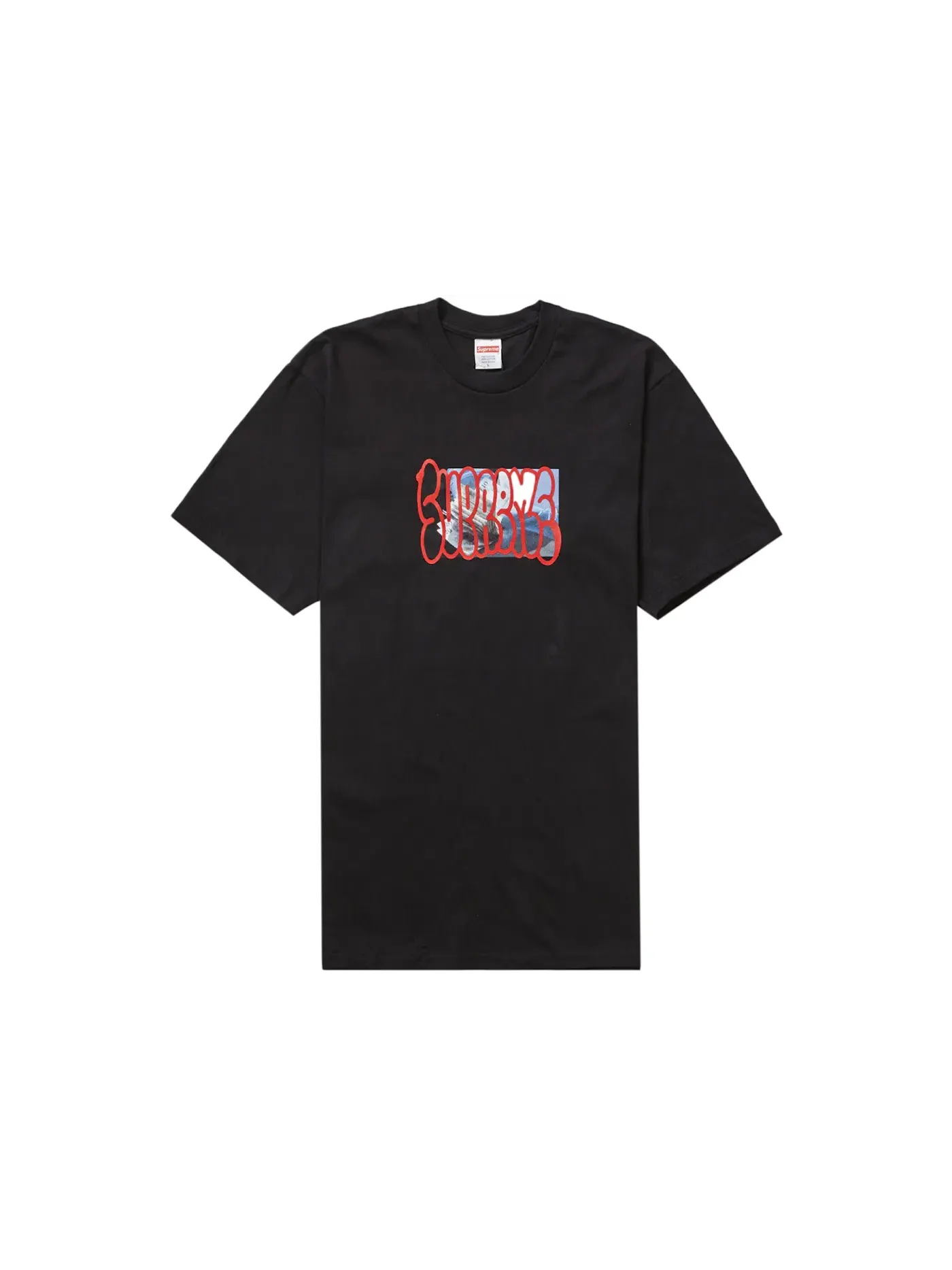 Мужская футболка с принтом Supreme Tee — изображение 1 из 1, черный