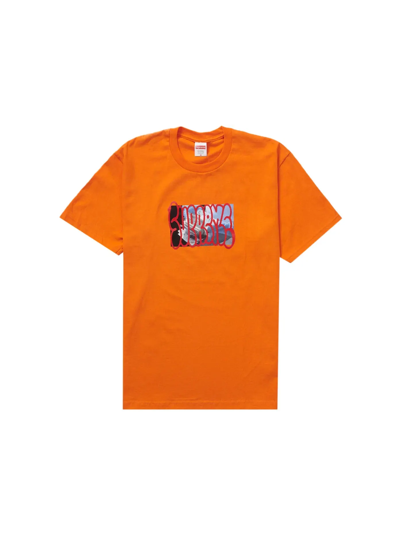 Мужская футболка с принтом Tee Supreme — изображение 1 из 1, оранжевый