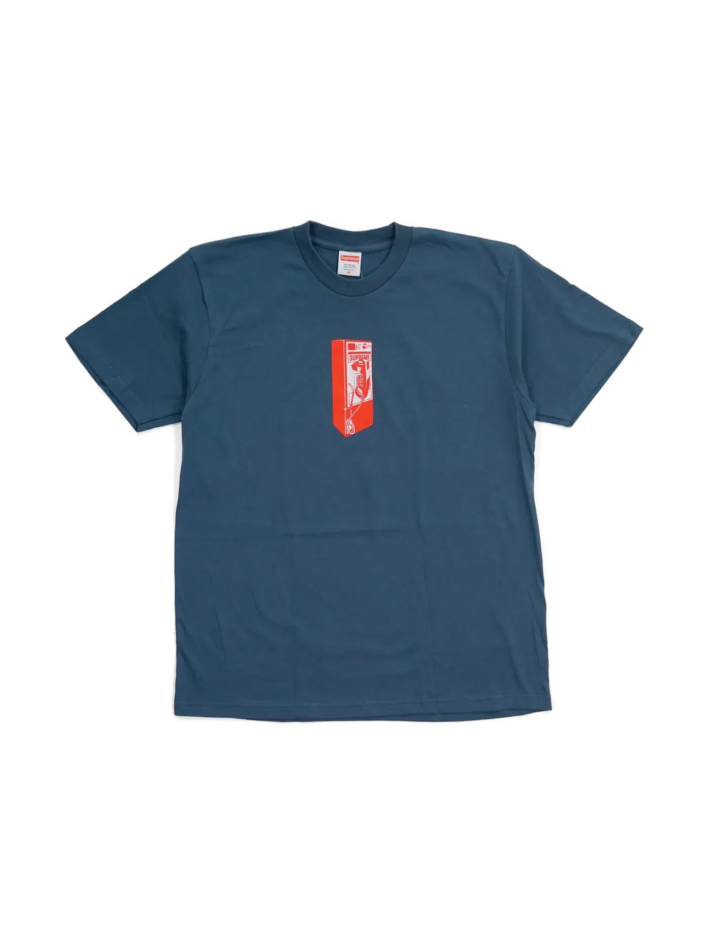 Мужская футболка с принтом Supreme Payphone Tee — изображение 1 из 1, серый