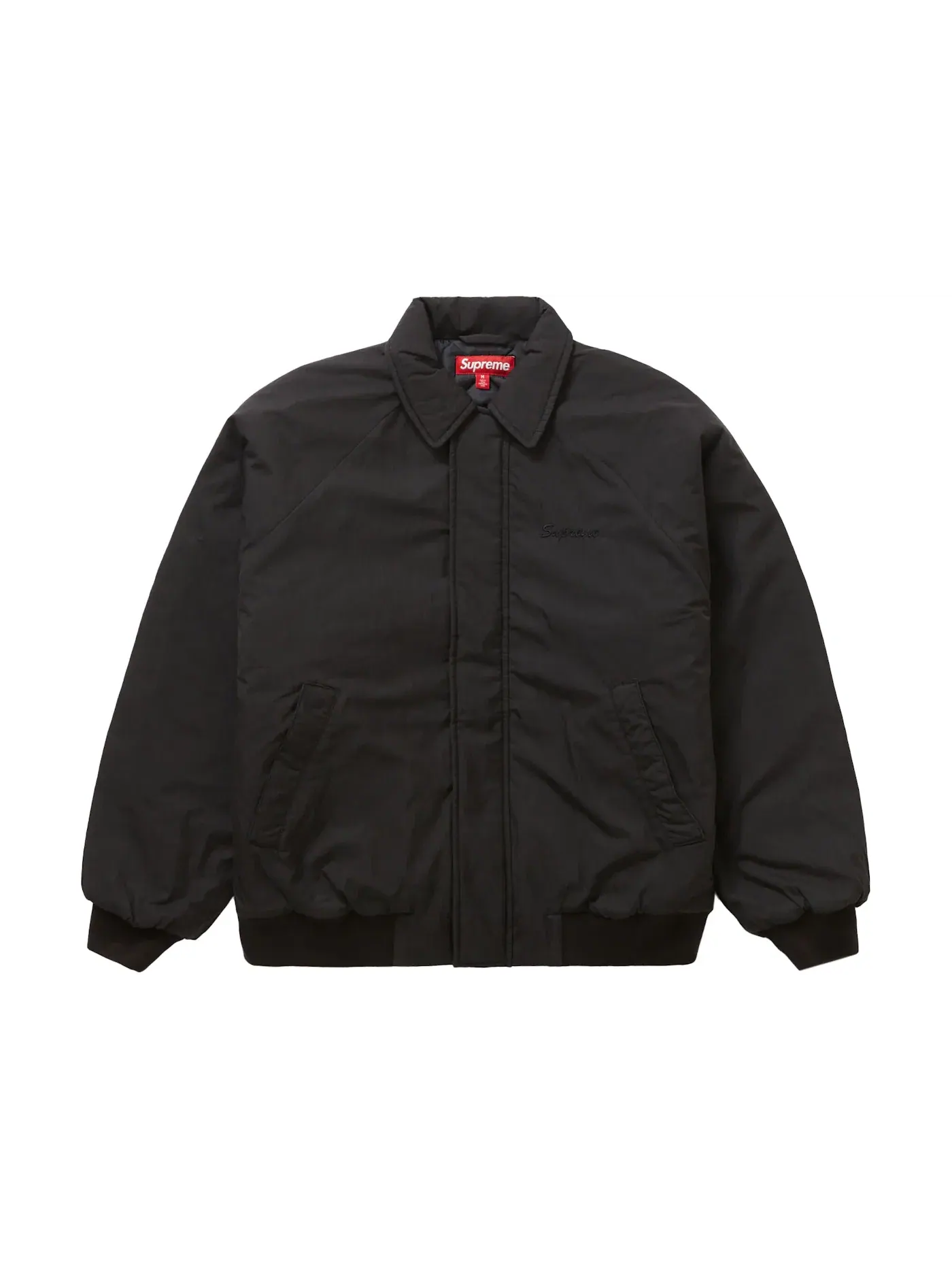Мужская куртка-бомбер с вышивкой Supreme Peace Embroidered Work Jacket Supreme — изображение 3 из 3, черный