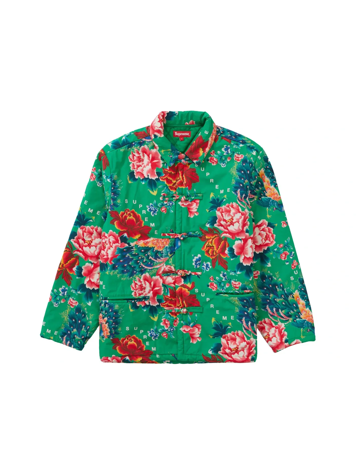 Мужская куртка с принтом Supreme Jacket — изображение 1 из 3, яркий зеленый