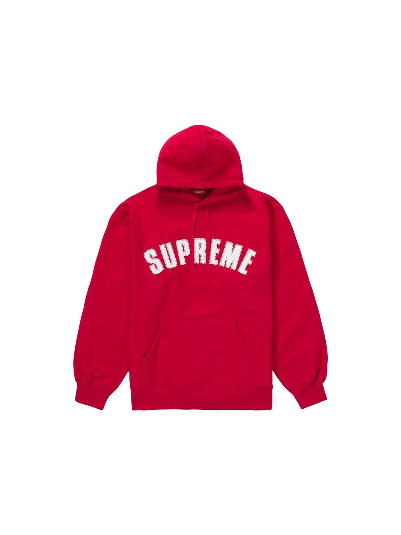 Мужской худи с принтом Supreme Pearl Logo Red — изображение 1 из 1