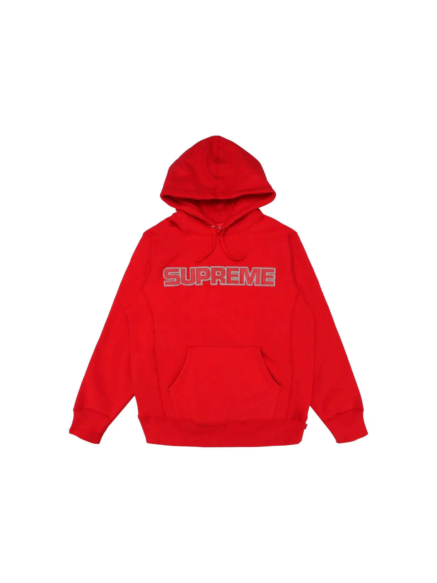 Мужская худи из перфорированной кожи Red Supreme — изображение 1 из 1