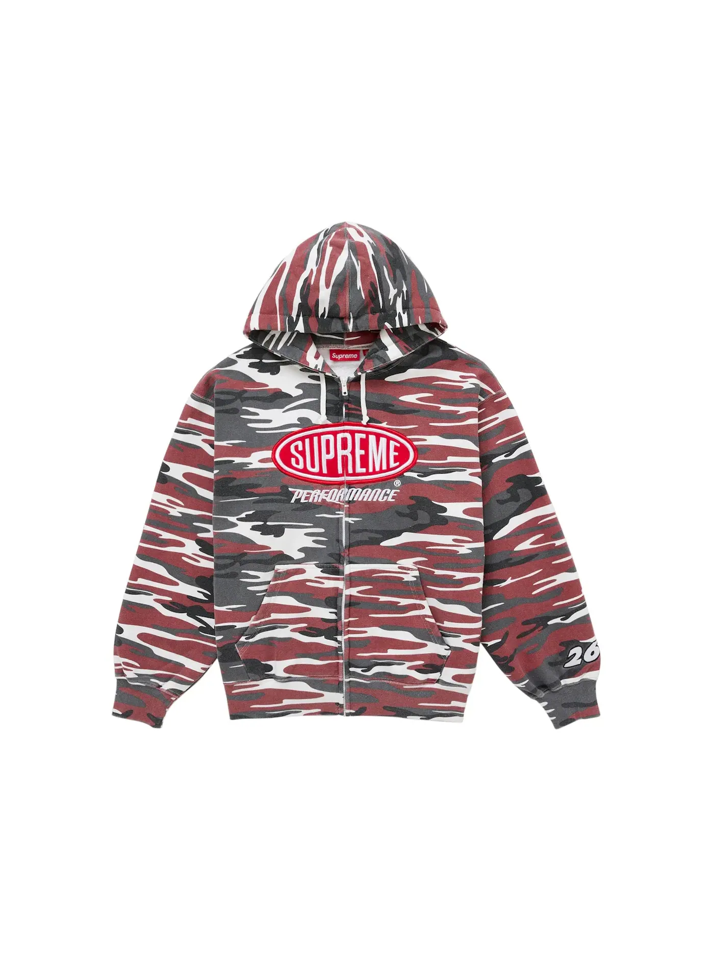 Мужская худи с длинным рукавом Supreme Sweatshirt — изображение 1 из 1, красный