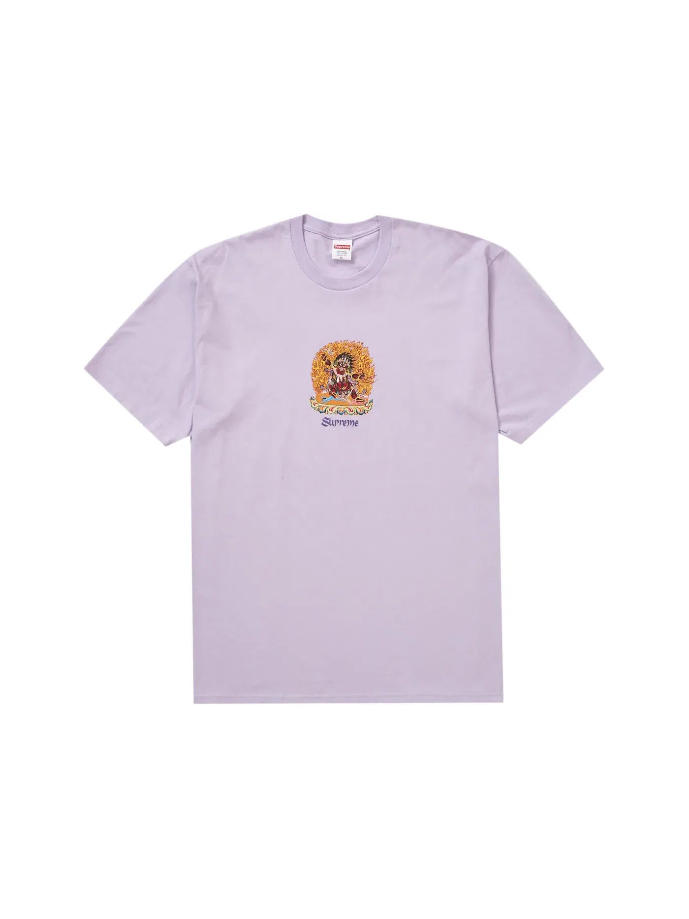 Мужская футболка с принтом Supreme Tee — изображение 1 из 2, светлый фиолетовый