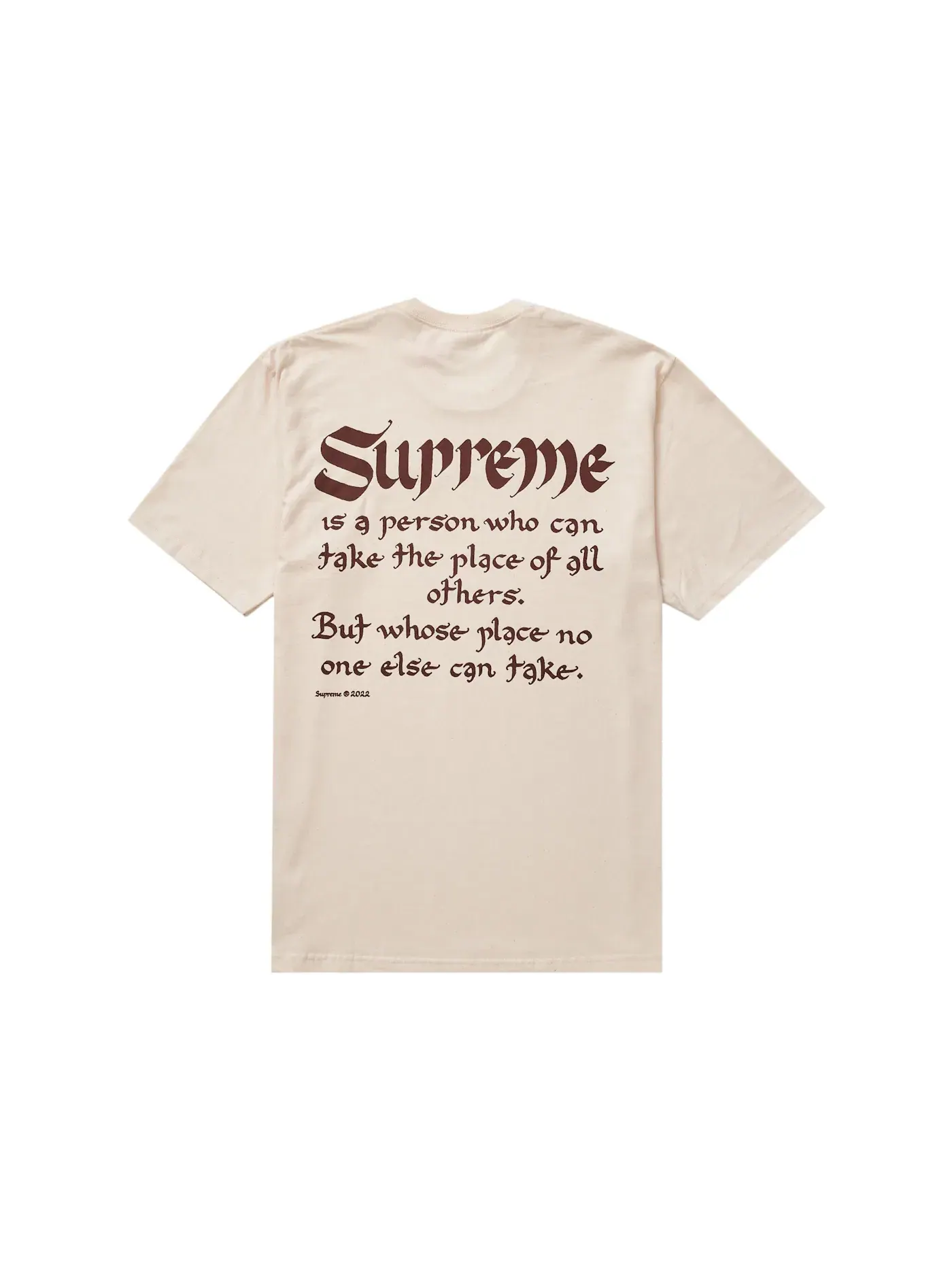 Мужская футболка с принтом Supreme Tee — изображение 2 из 2, прозрачный