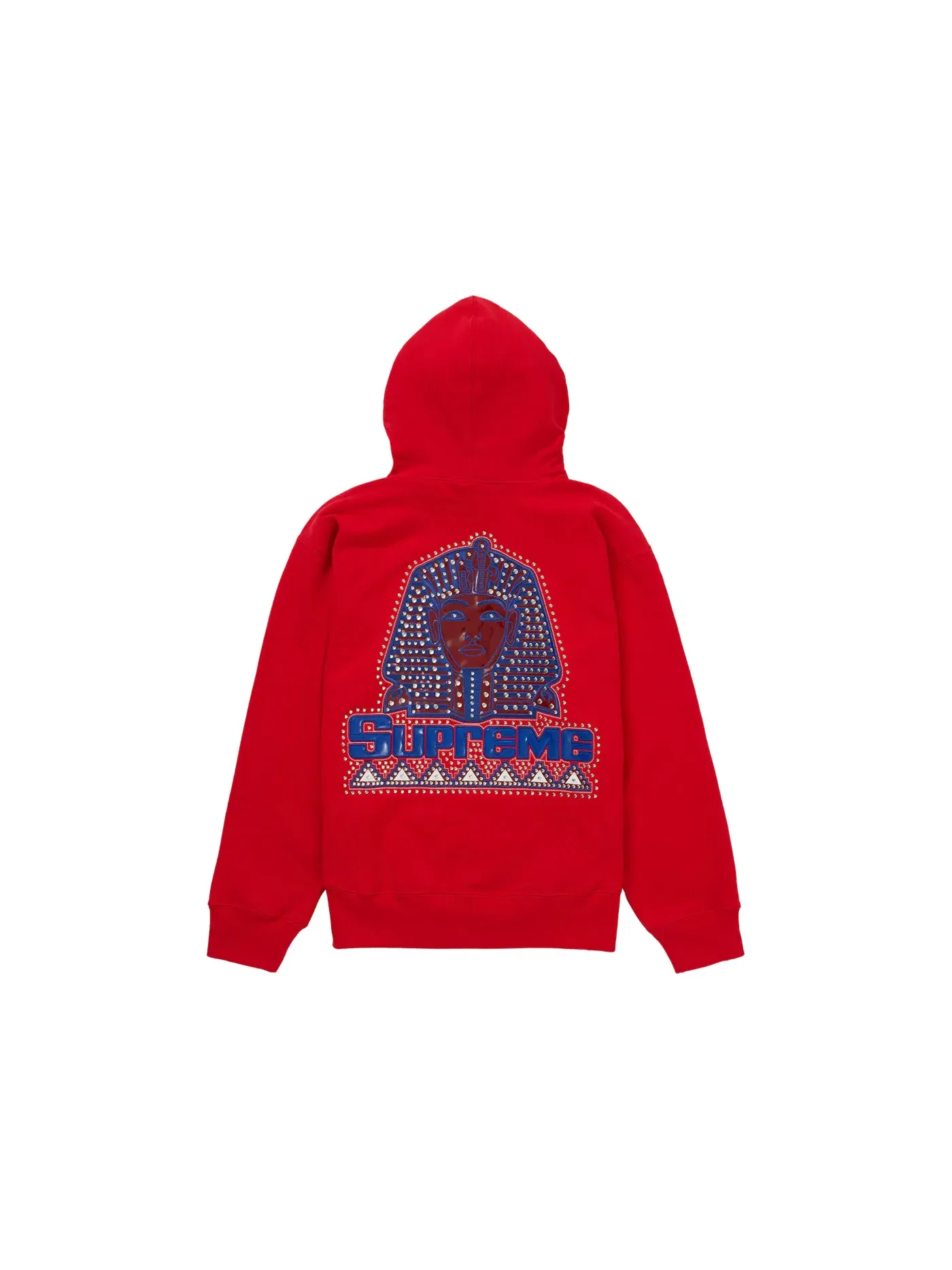 Мужской свитшот с капюшоном с принтом Supreme Hooded Sweatshirt — изображение 1 из 2, красный