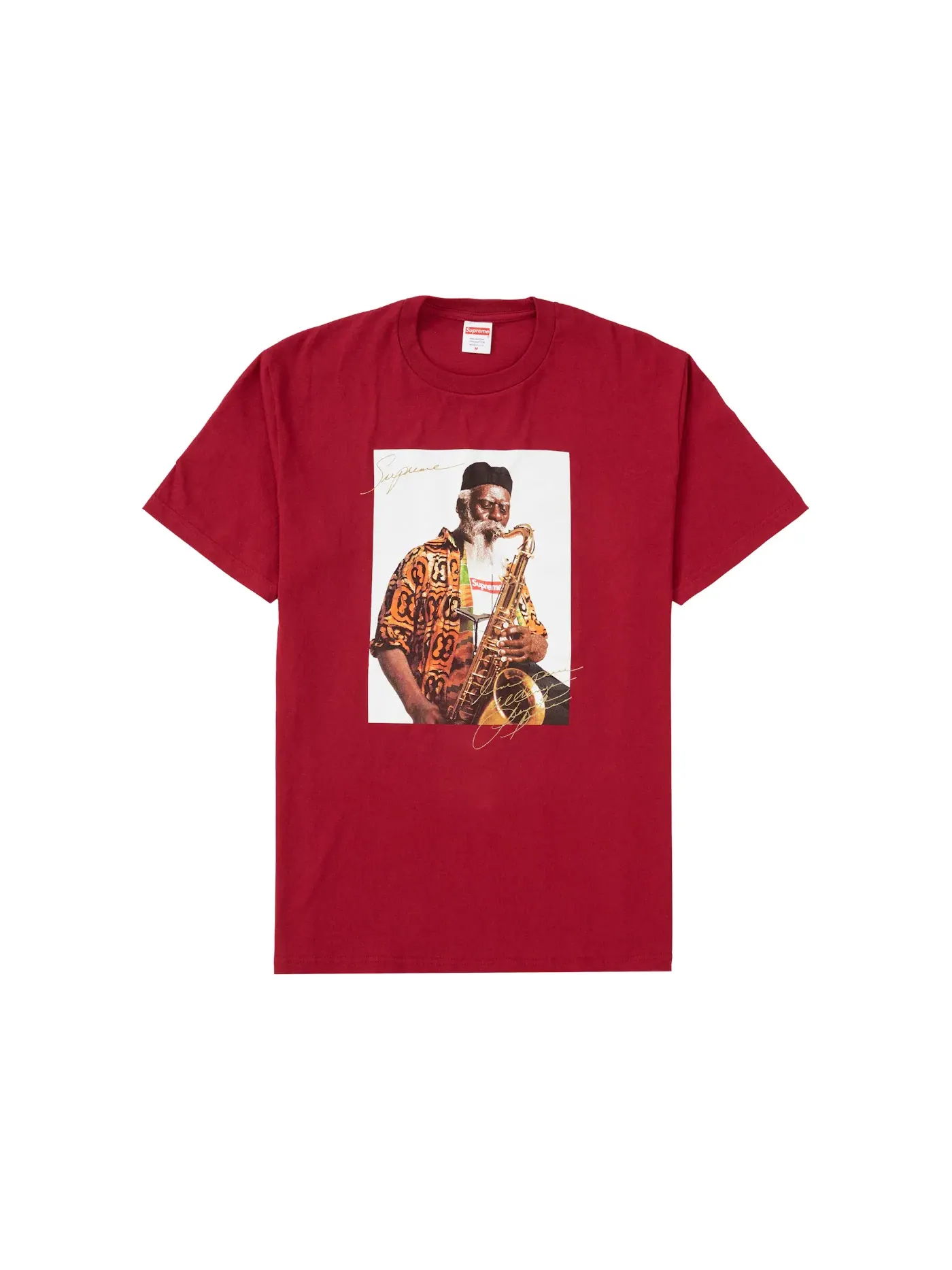 Мужская футболка с принтом Pharoah Sanders Tee Supreme — изображение 1 из 2, красный