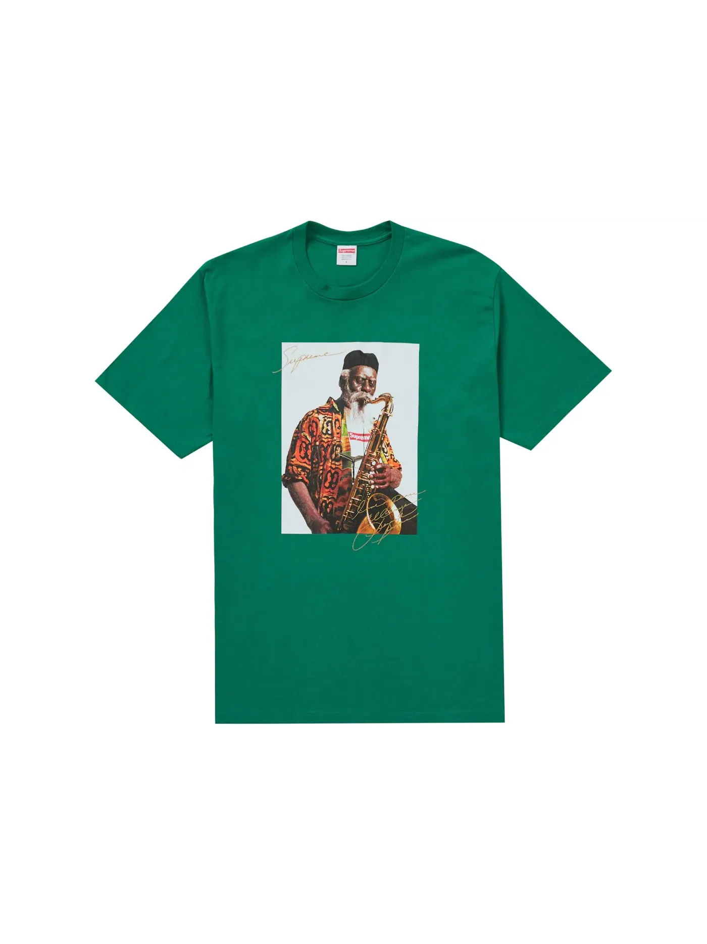 Мужская футболка с принтом Supreme Tee — изображение 1 из 2, зеленый