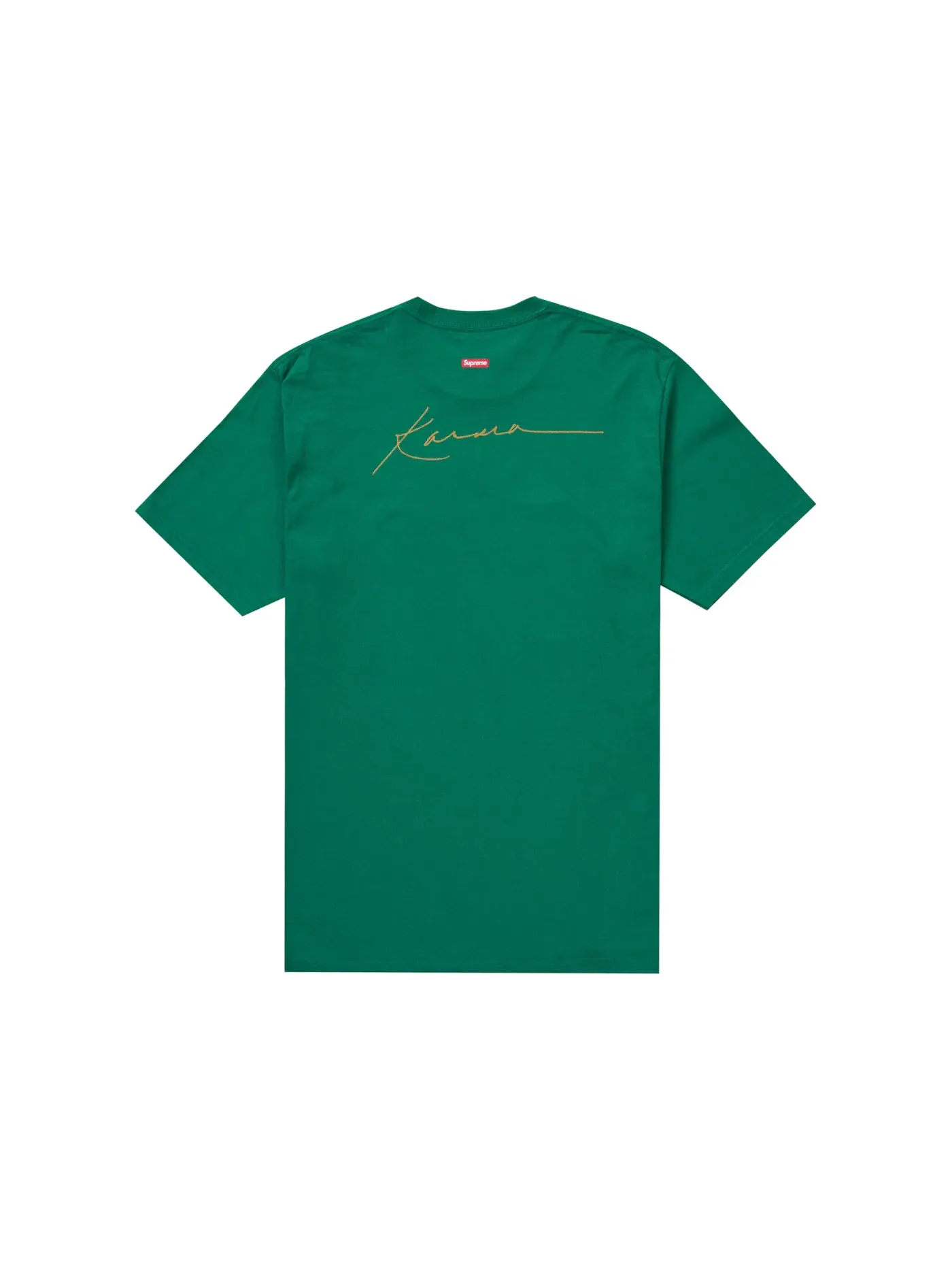 Мужская футболка с принтом Supreme Tee — изображение 2 из 2, зеленый