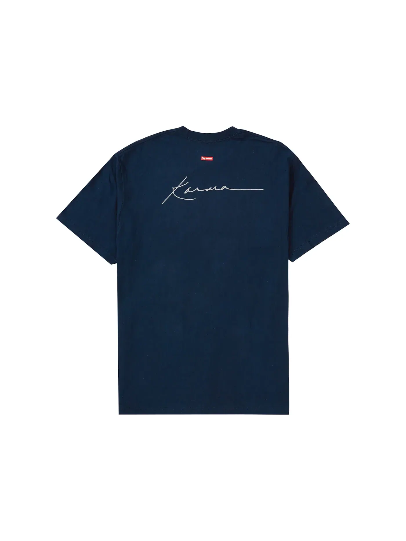 Мужская футболка с принтом Supreme Tee — изображение 2 из 2, темно-синий
