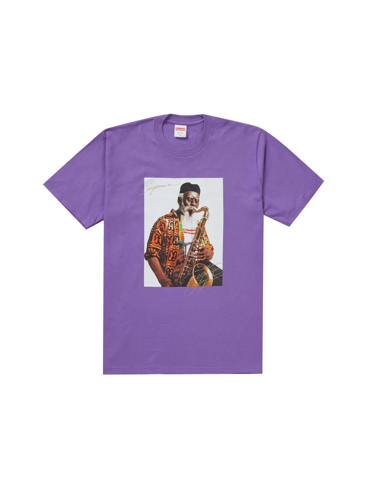 Мужская футболка с принтом Supreme Tee Purple — изображение 1 из 2
