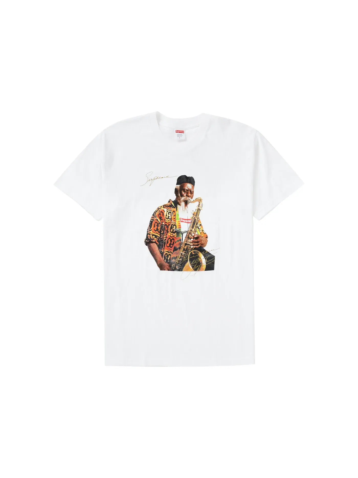 Мужская футболка с принтом Pharoah Sanders Tee Supreme — изображение 1 из 2, белый
