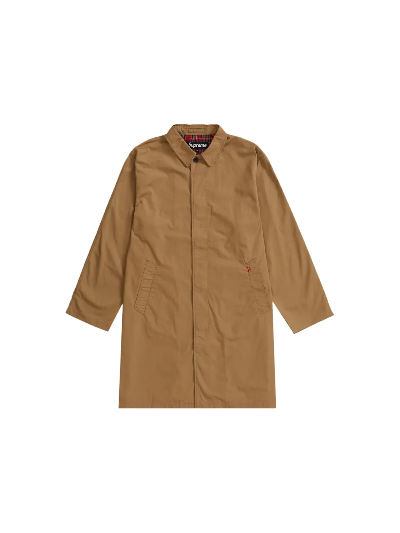 Мужское пальто с поясом Supreme PiL Trench Coat — изображение 1 из 3, бежевый