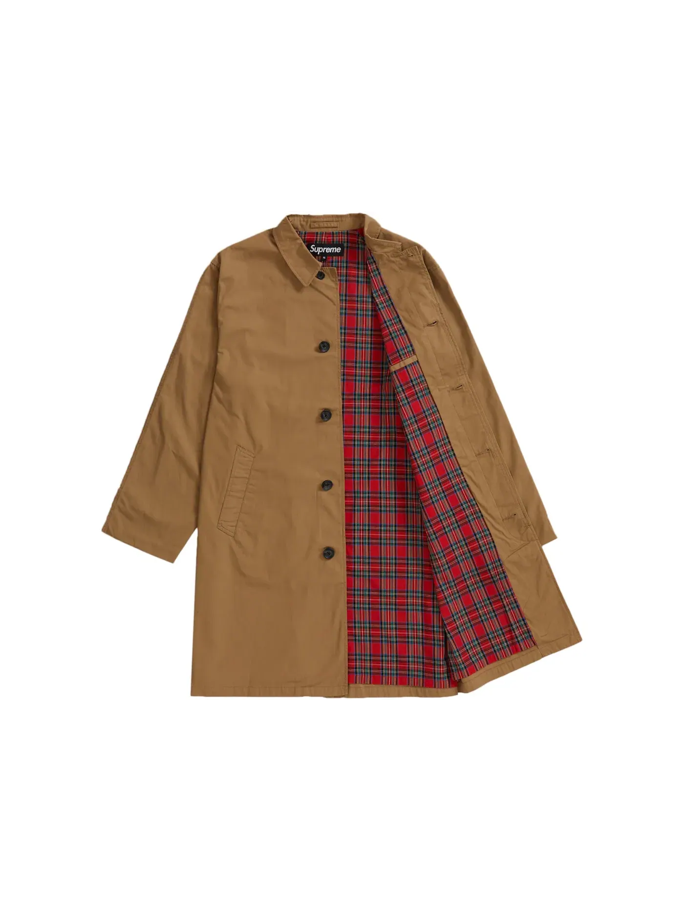 Мужское пальто с поясом Supreme PiL Trench Coat — изображение 2 из 3, бежевый