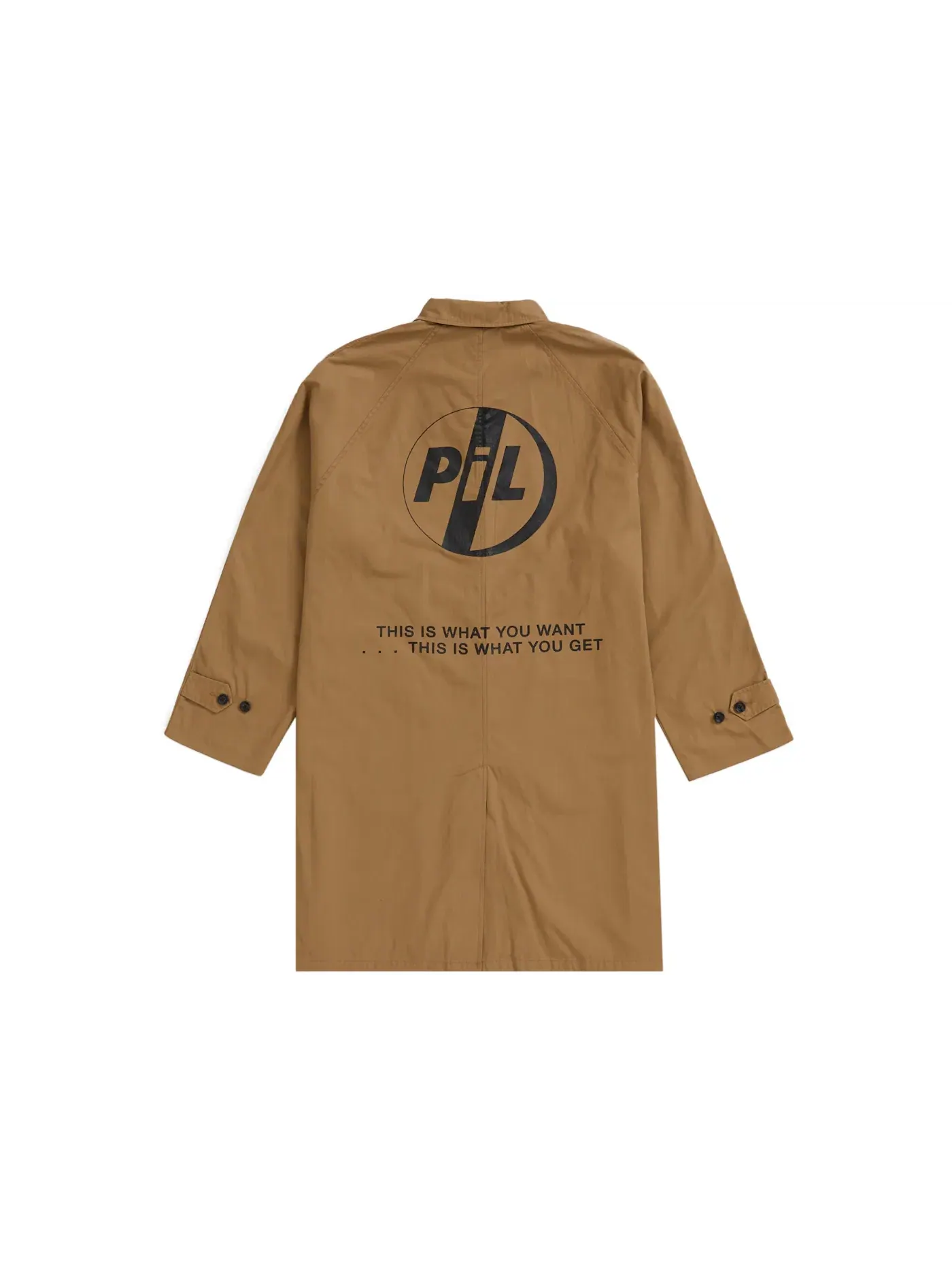 Мужское пальто с поясом Supreme PiL Trench Coat — изображение 3 из 3, бежевый