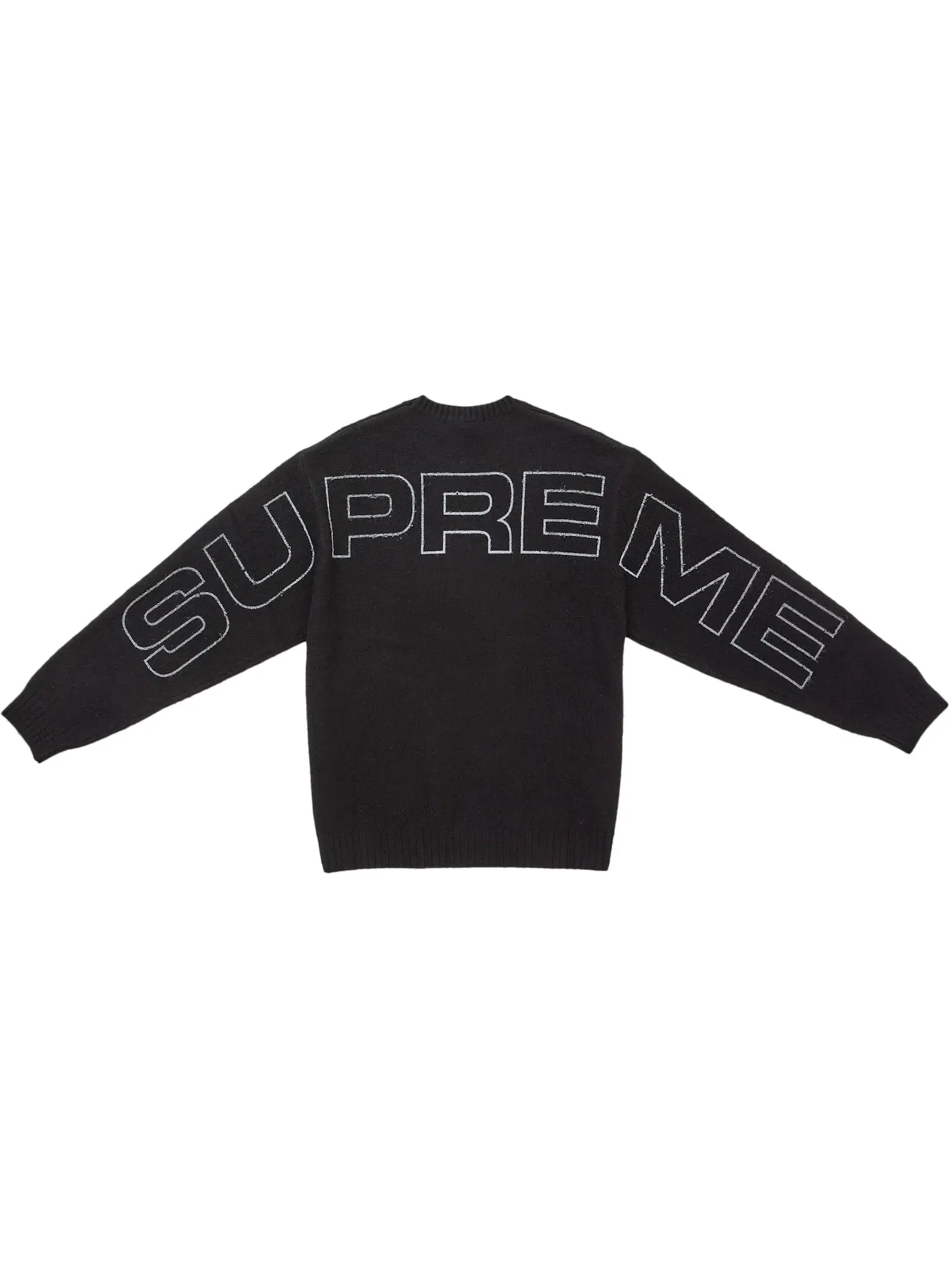 Мужской свитер с ворсом Supreme Sweater (SS26) — изображение 2 из 2, черный