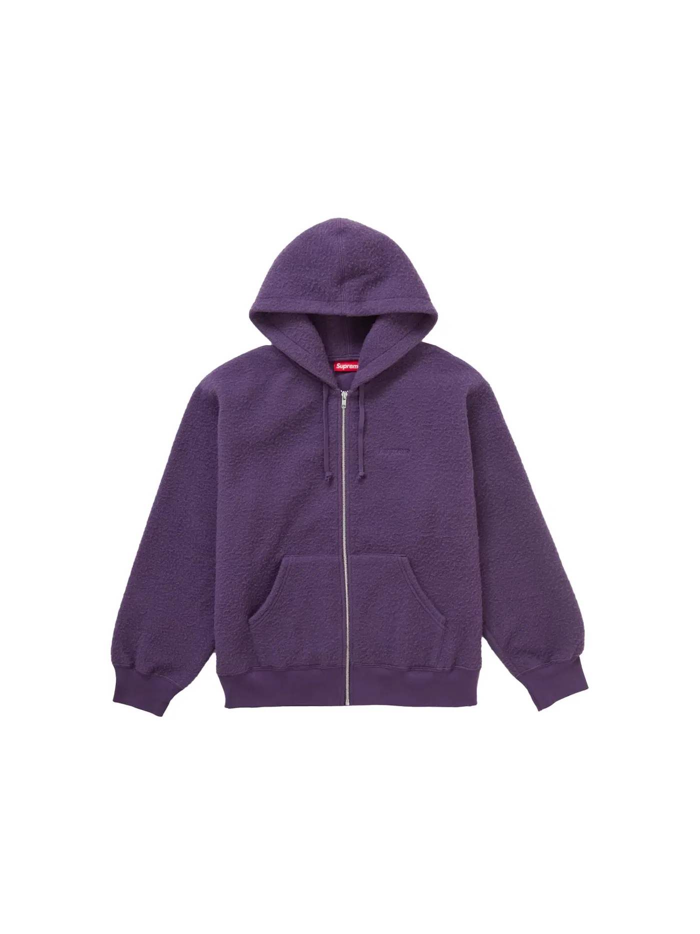 Мужская худи на молнии с принтом Supreme Sweatshirt — изображение 1 из 1, фиолетовый