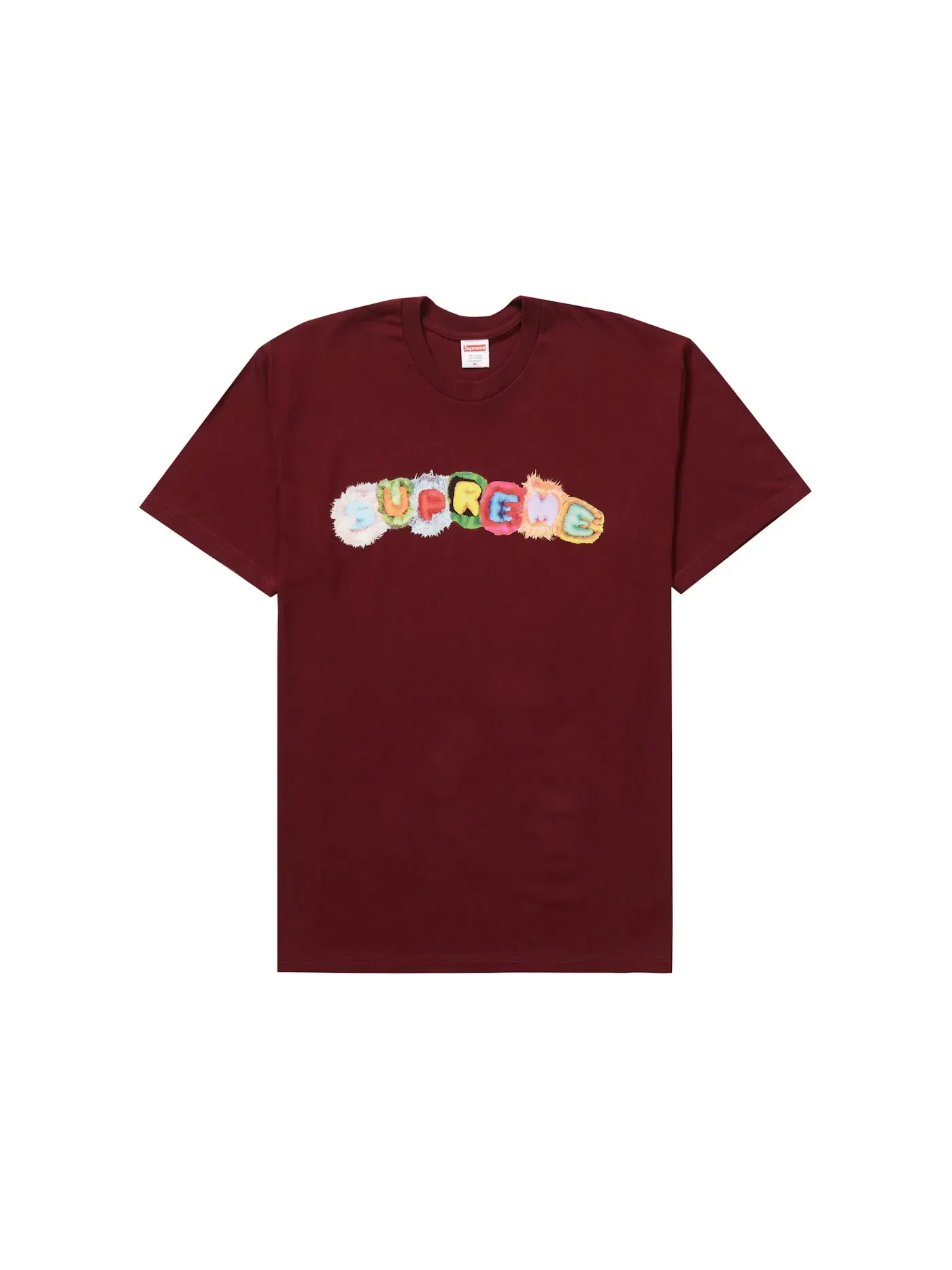 Мужская футболка с принтом Supreme Pillows Tee Supreme — изображение 1 из 1, бордовый