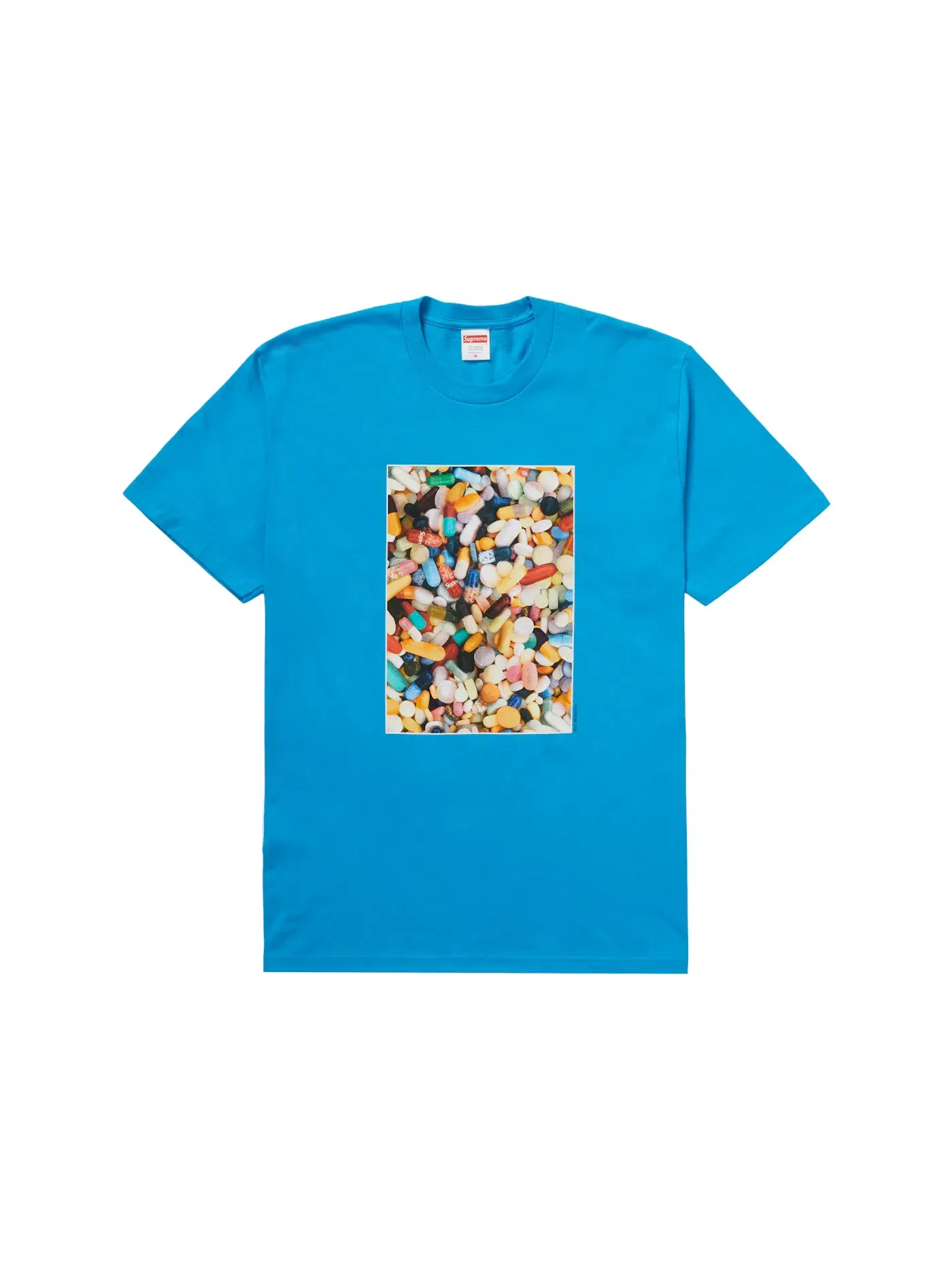 Мужская футболка с принтом Supreme Tee — изображение 1 из 1, яркий синий
