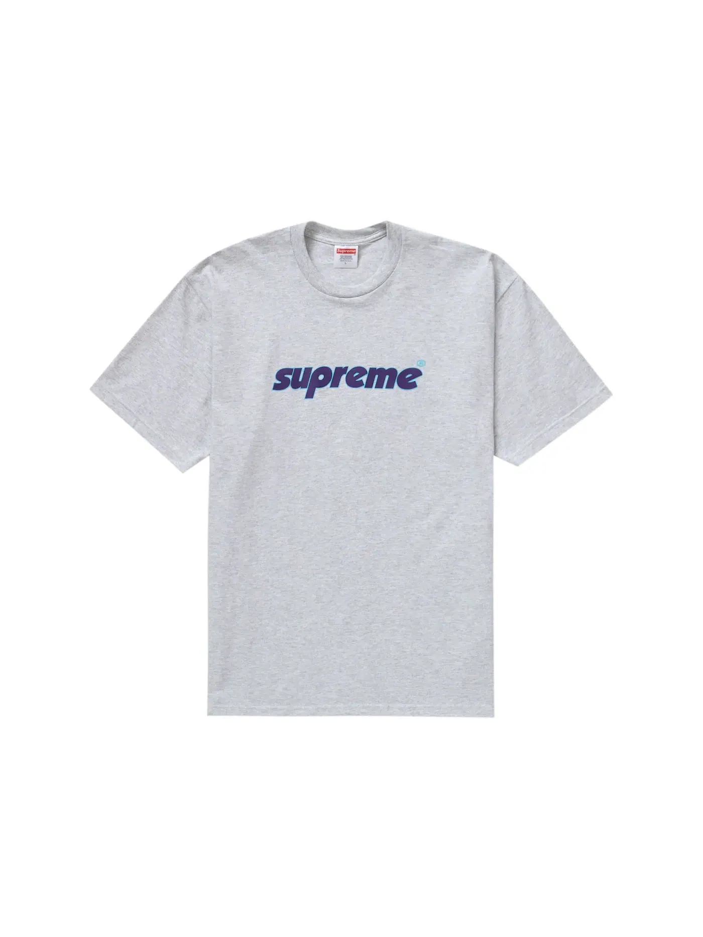 Мужская футболка с принтом Supreme Tee — изображение 1 из 1, серый