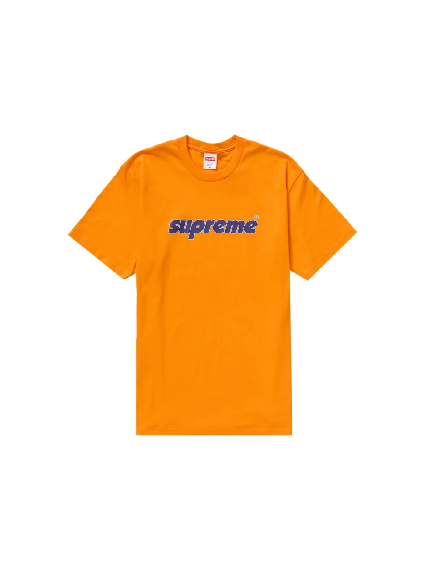 Мужская футболка с принтом Supreme Tee — изображение 1 из 1, оранжевый