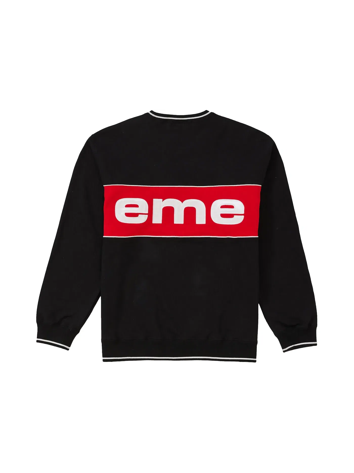 Мужской свитшот Supreme Piping Crewneck — изображение 2 из 2, черный