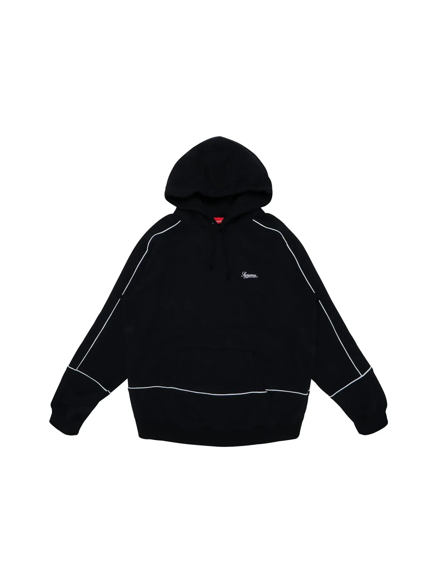 Мужской худи с принтом Supreme Sweatshirt — изображение 1 из 1, черный