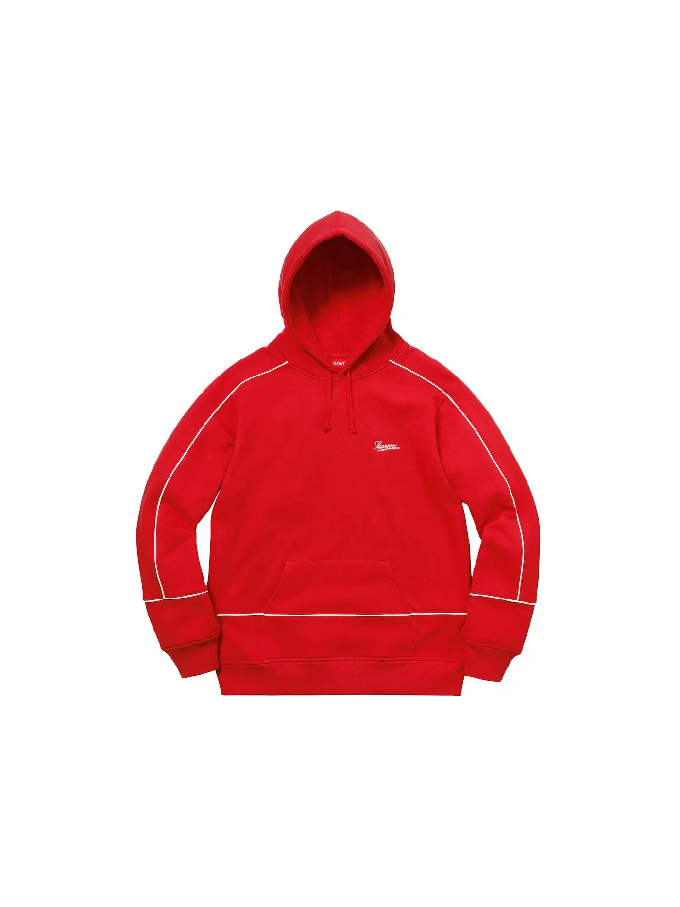Мужской худи с принтом Supreme Sweatshirt — изображение 1 из 1, красный