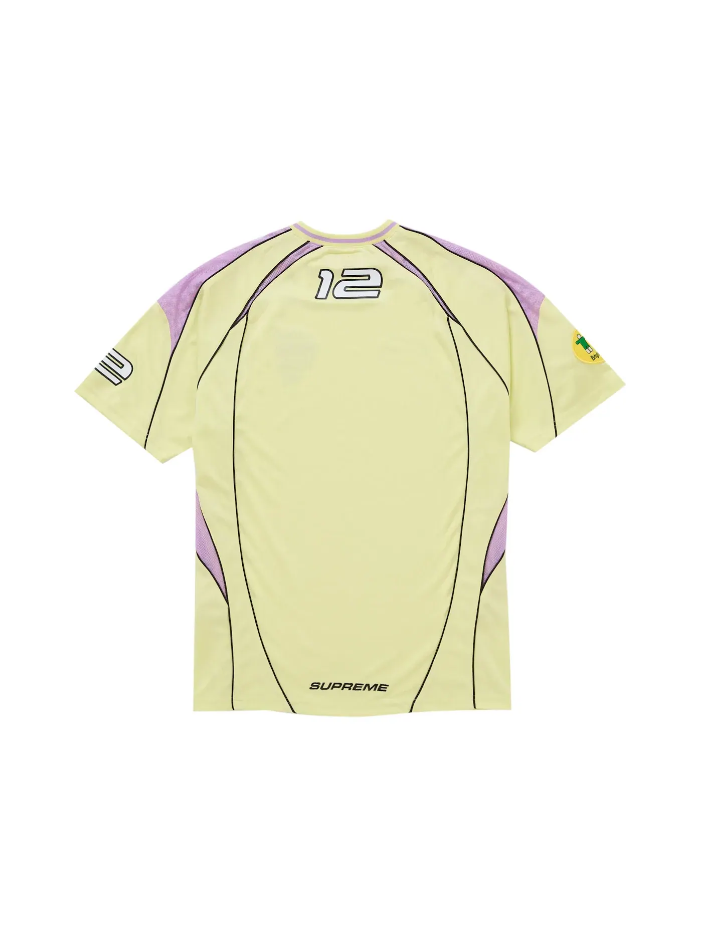 Мужская футболка с принтом Jersey Supreme — изображение 2 из 2, желтый