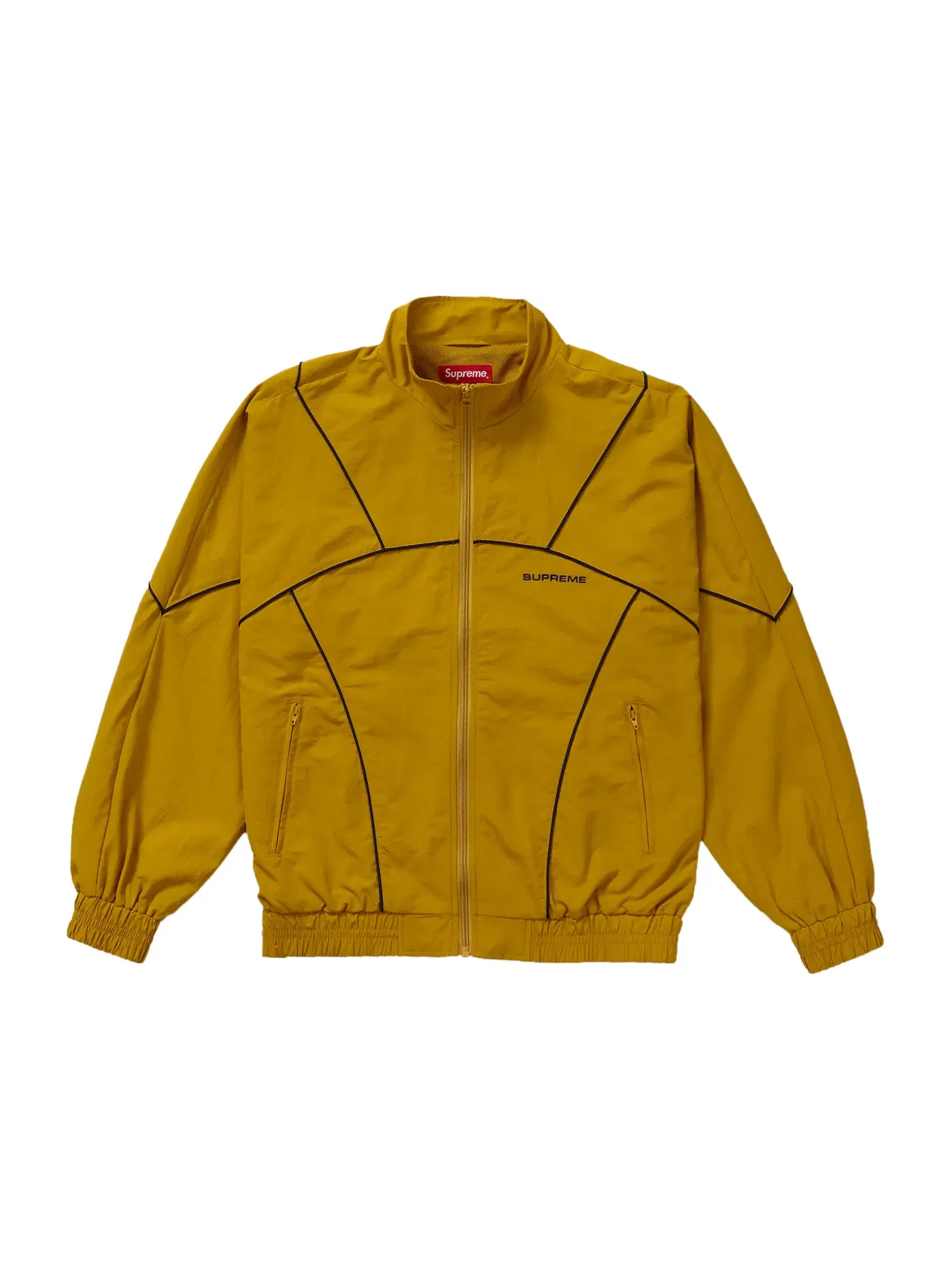 Мужская куртка с длинным рукавом Supreme Piping Track Jacket (SS19) — изображение 1 из 1, желтый
