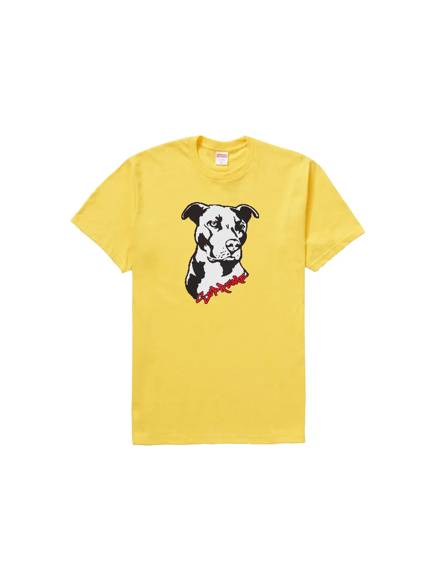 Мужская футболка с принтом Supreme Tee — изображение 1 из 2, желтый