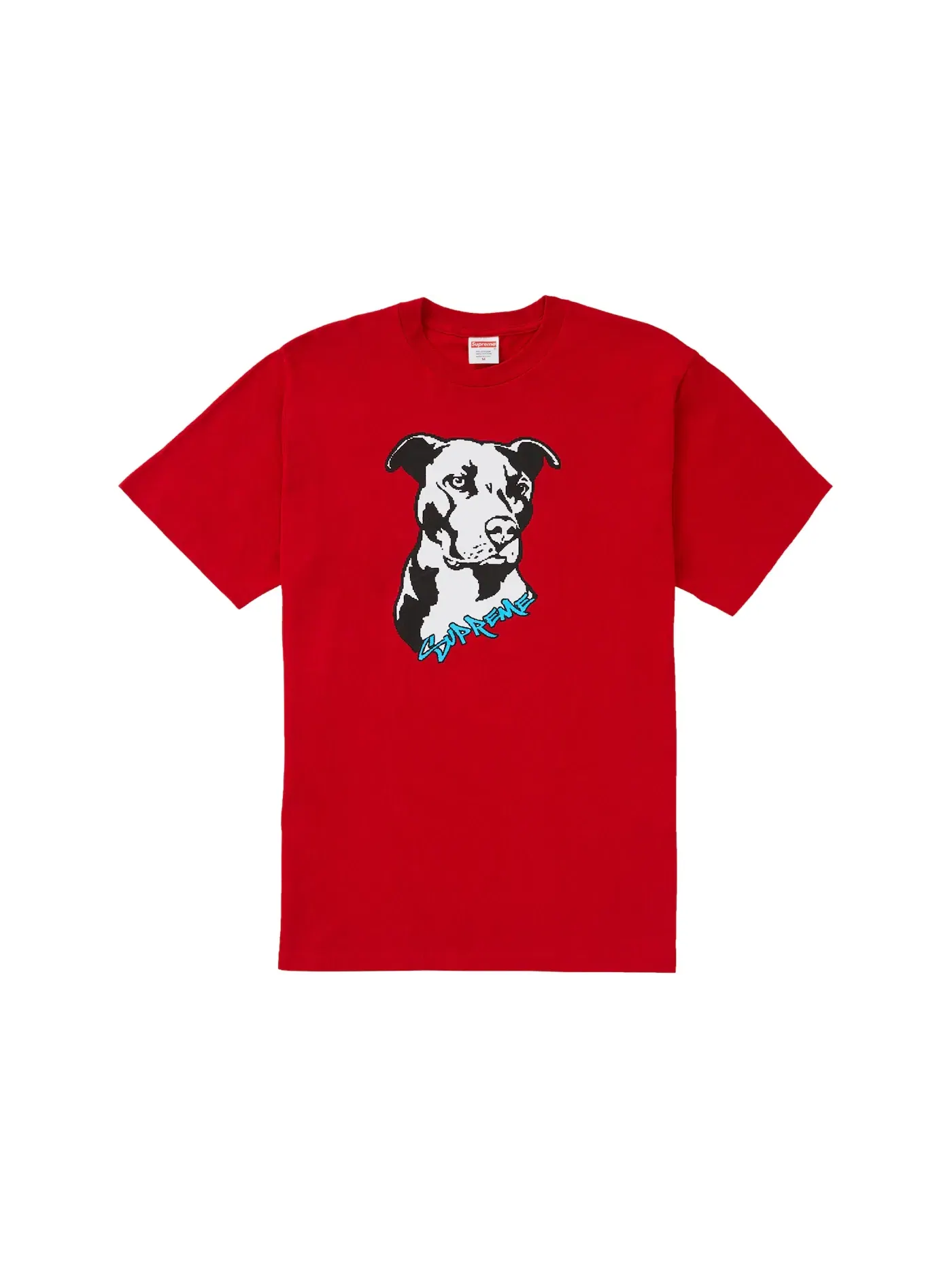 Мужская футболка с принтом Supreme Tee — изображение 1 из 1, красный