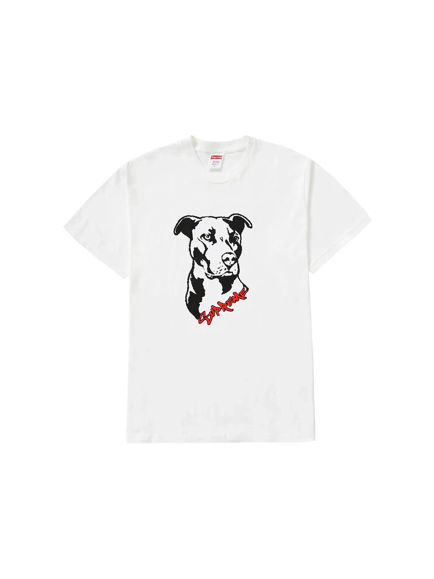 Мужская футболка с принтом Supreme Tee — изображение 1 из 1, белый