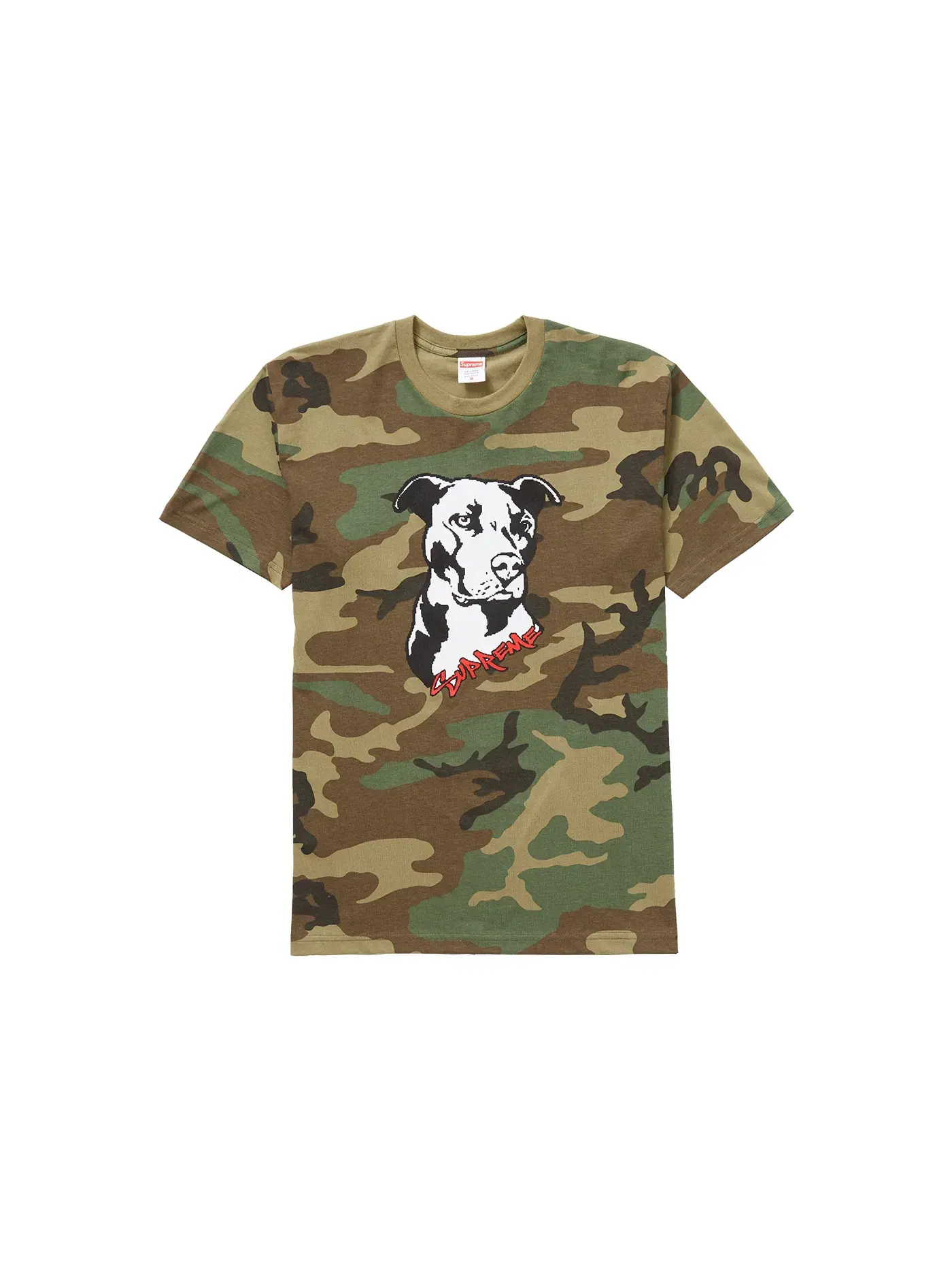 Мужская футболка с принтом Supreme Tee, Woodland Camo — изображение 1 из 1