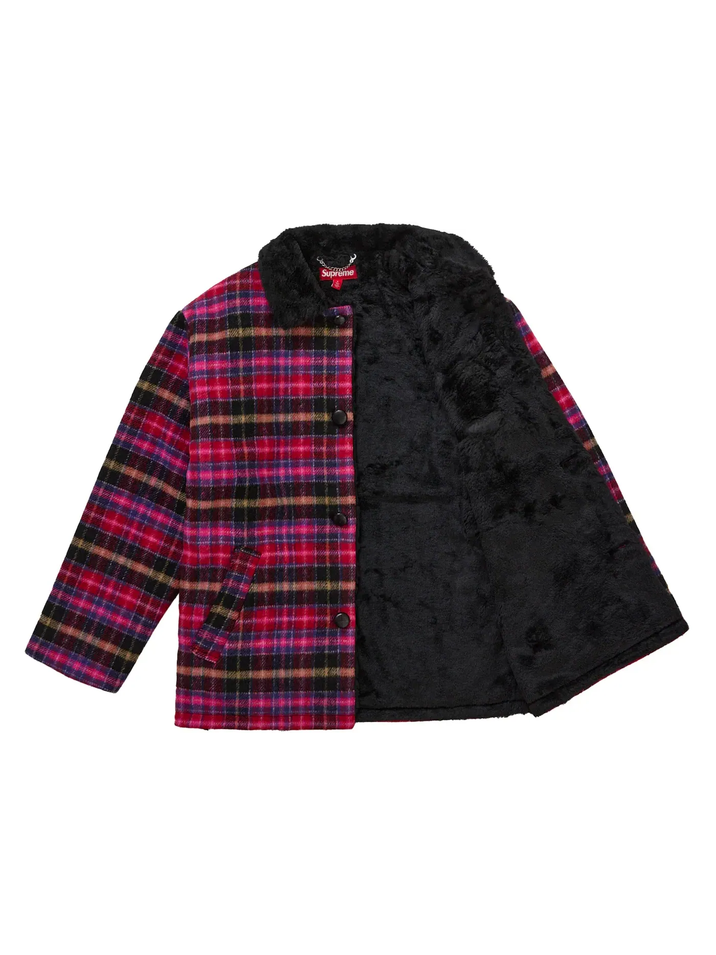 Мужское пальто с принтом Supreme Coat — изображение 2 из 3, розовый