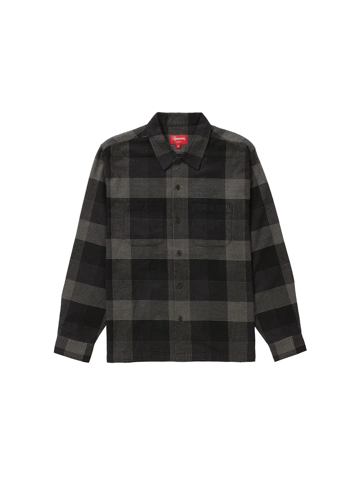 Мужская фланелевая рубашка с принтом Supreme Shirt (FW21) — изображение 1 из 1, черный