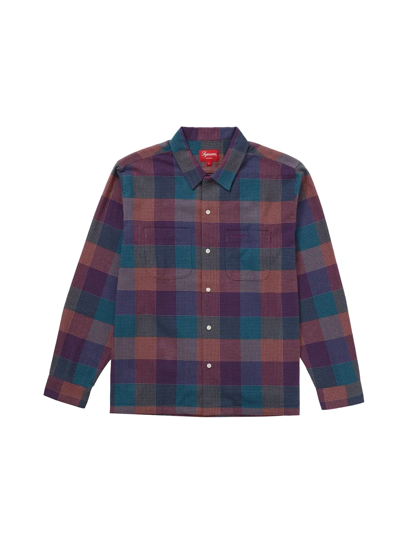 Мужская фланелевая рубашка с принтом Supreme Shirt (FW21) — изображение 1 из 1, мульти