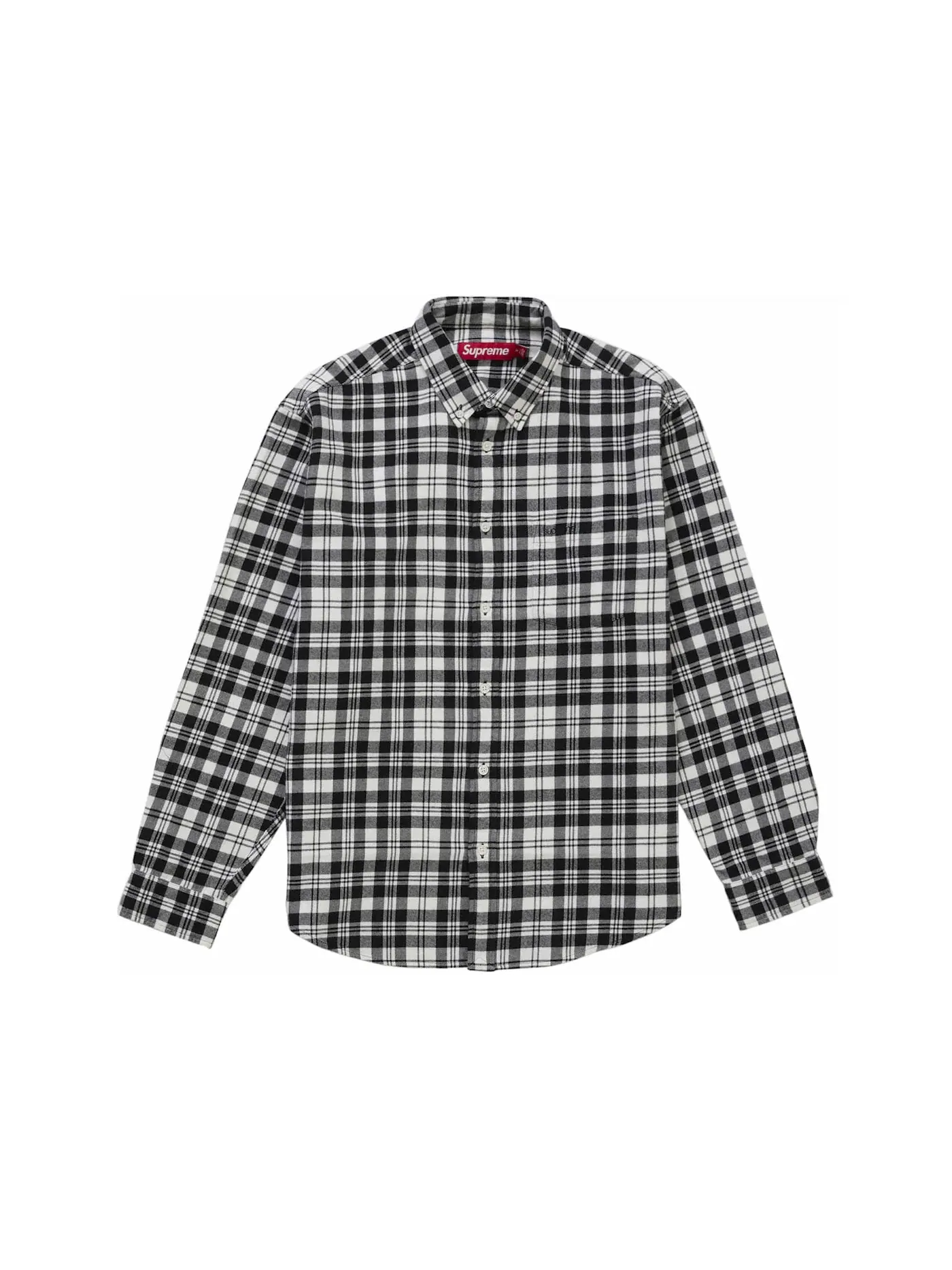 Мужская фланелевая рубашка с принтом Supreme Shirt (FW25) — изображение 1 из 1, белый