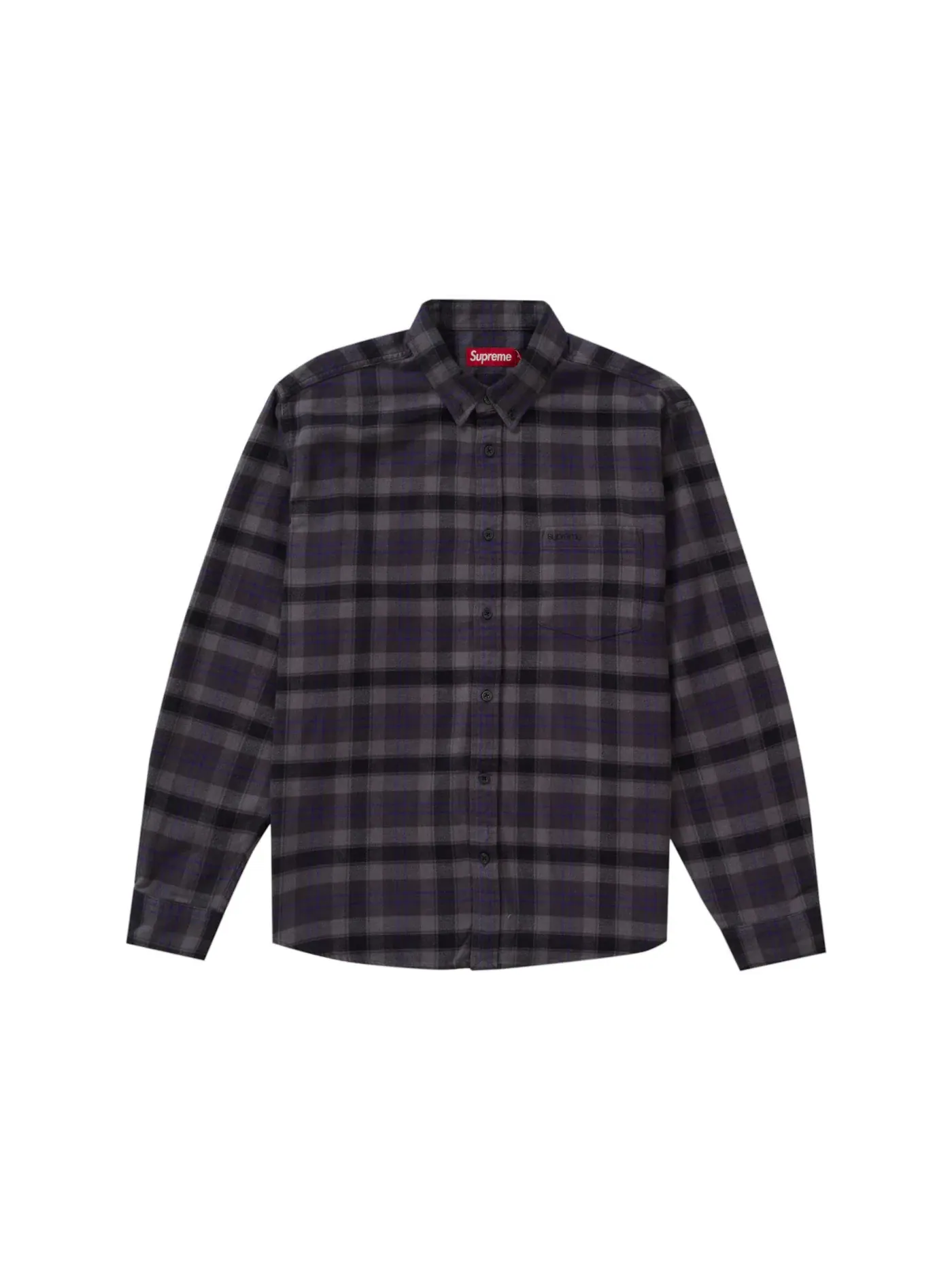 Мужская фланелевая рубашка Supreme Shirt (SS24) — изображение 1 из 1, черный